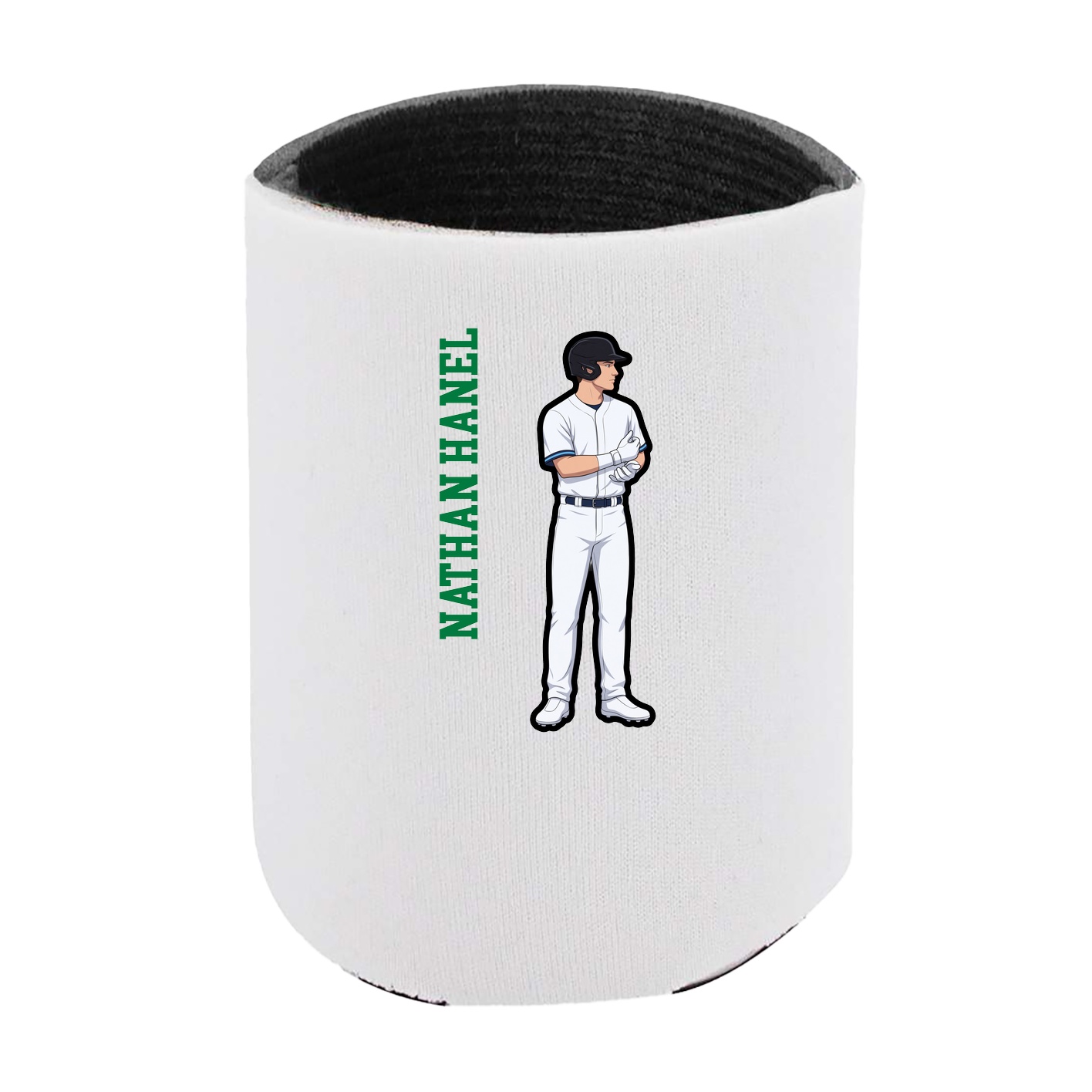 Can Holder — Name Vertical in White
