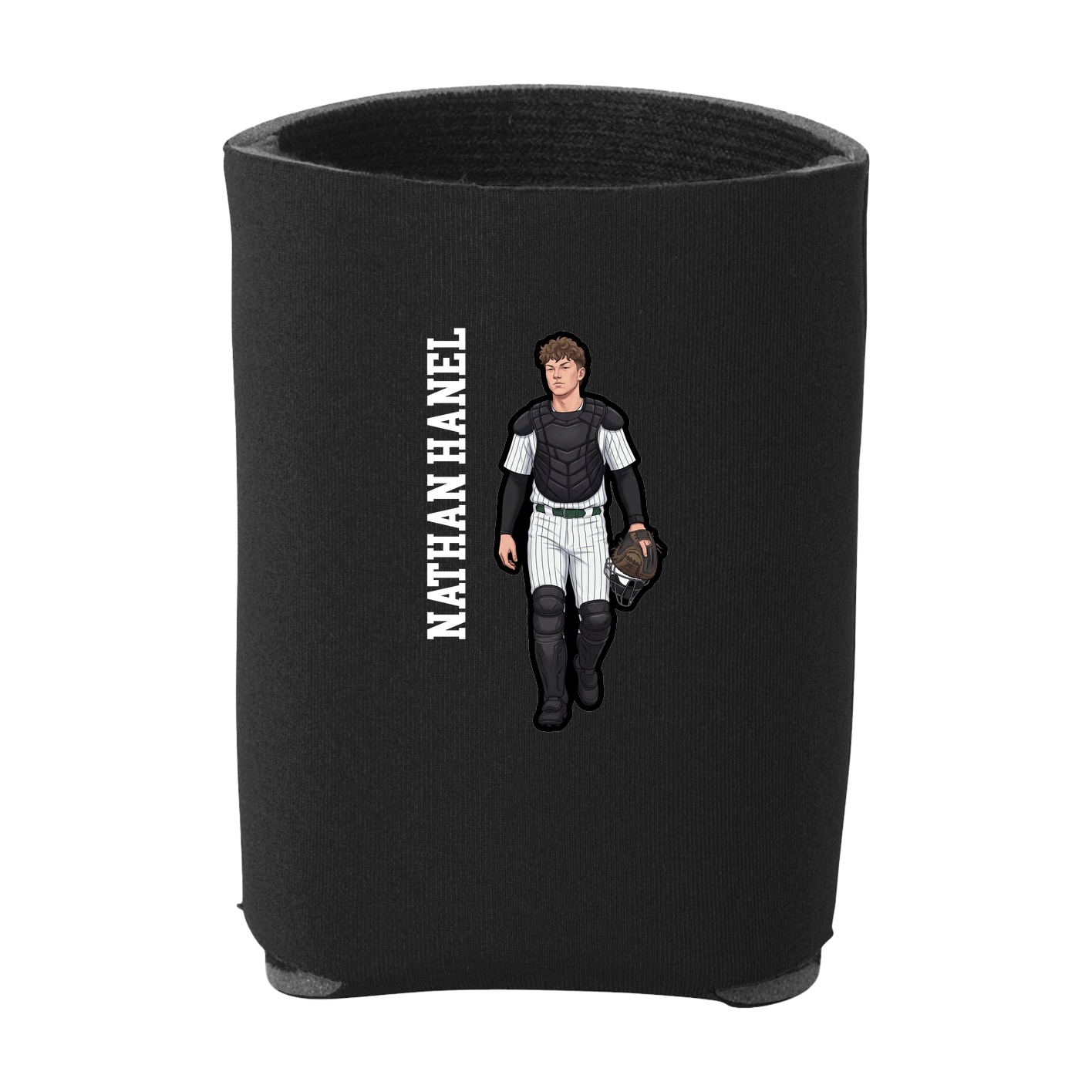 Can Holder — Name Vertical in Black