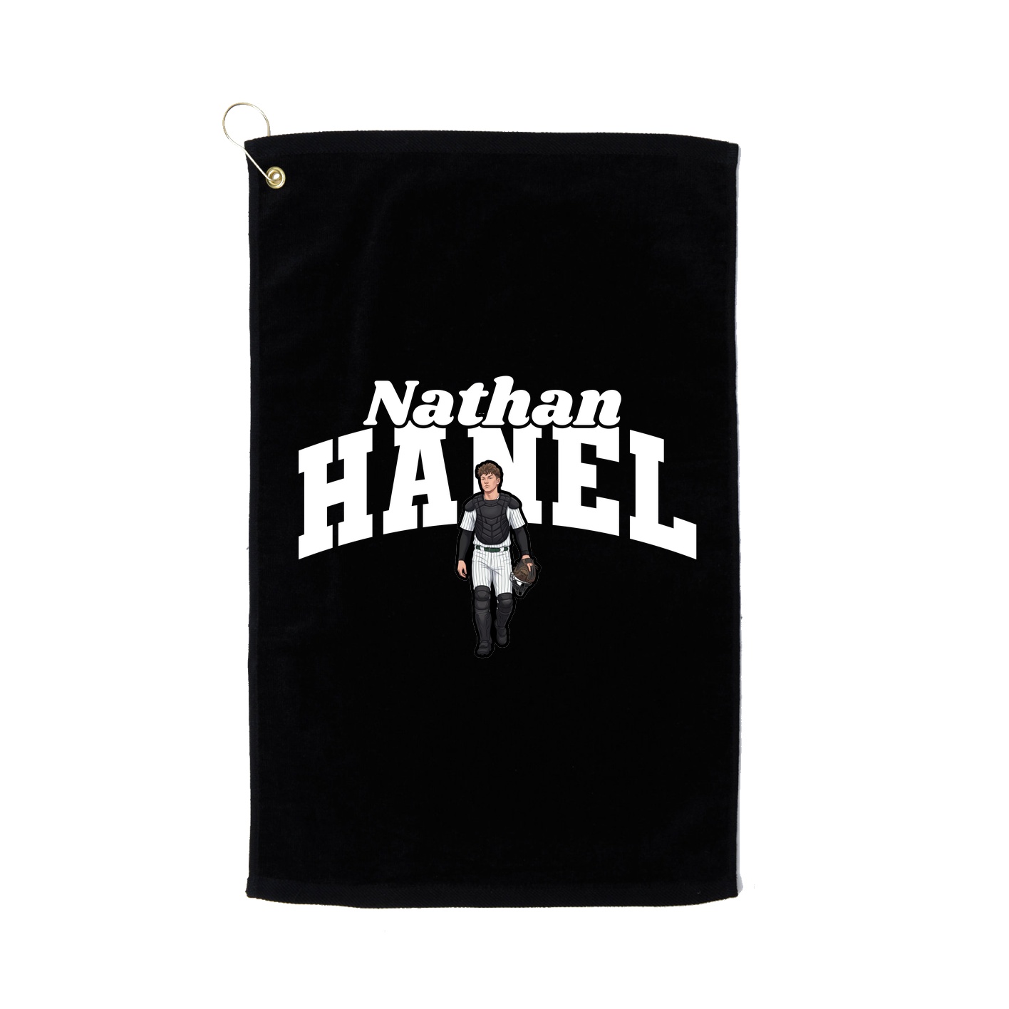 Golf Towel — Signature Arch in Black