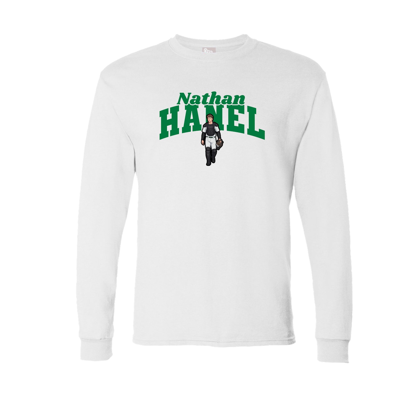Long Sleeve Tee — Signature Arch in White