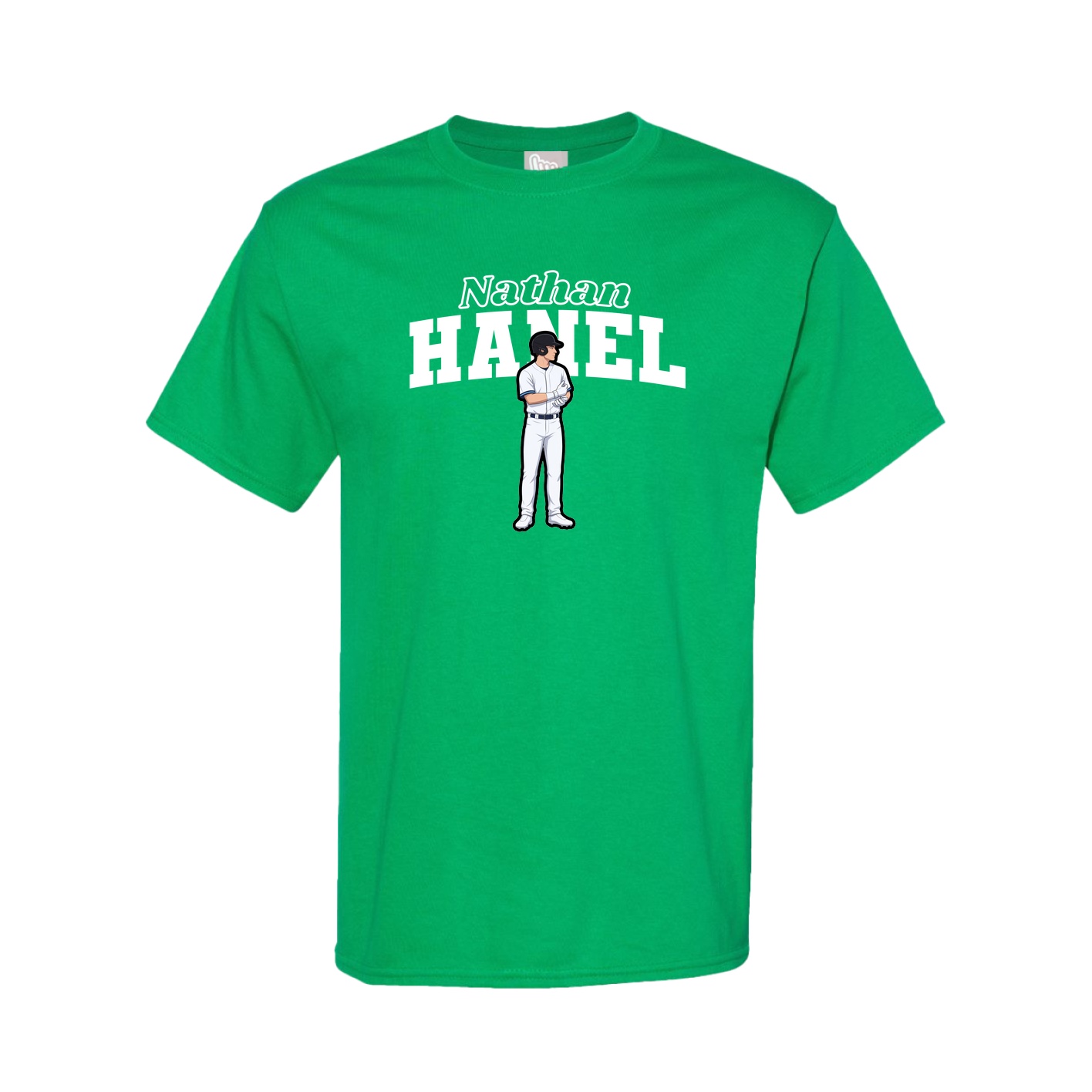 Youth Tee — Name Arch in Green