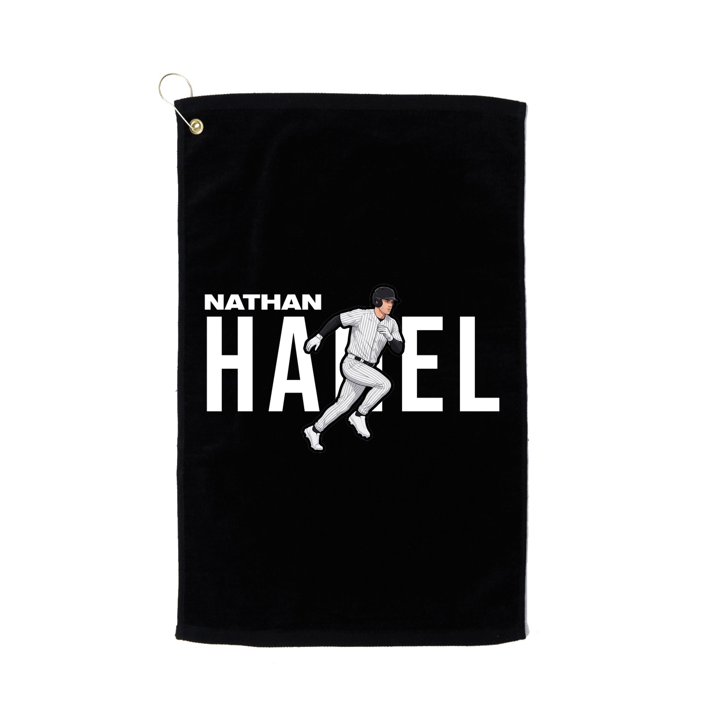 Golf Towel — Player Name in Black