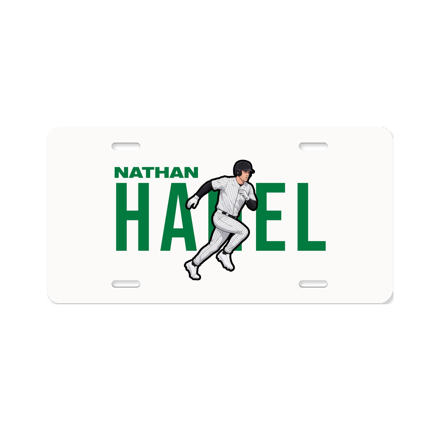 License Plate — Player Name in Classic