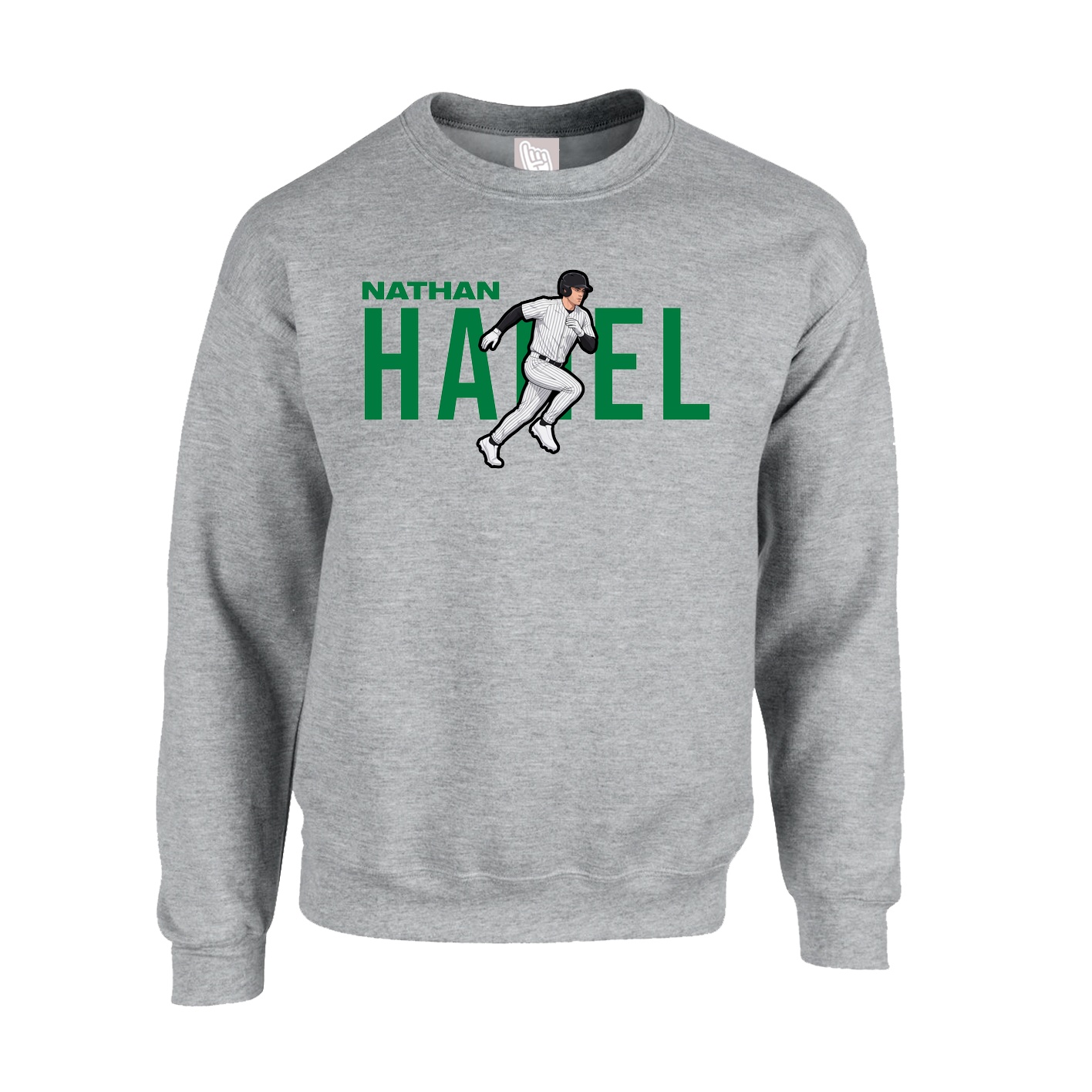 Fleece Crew — Player Name in Grey