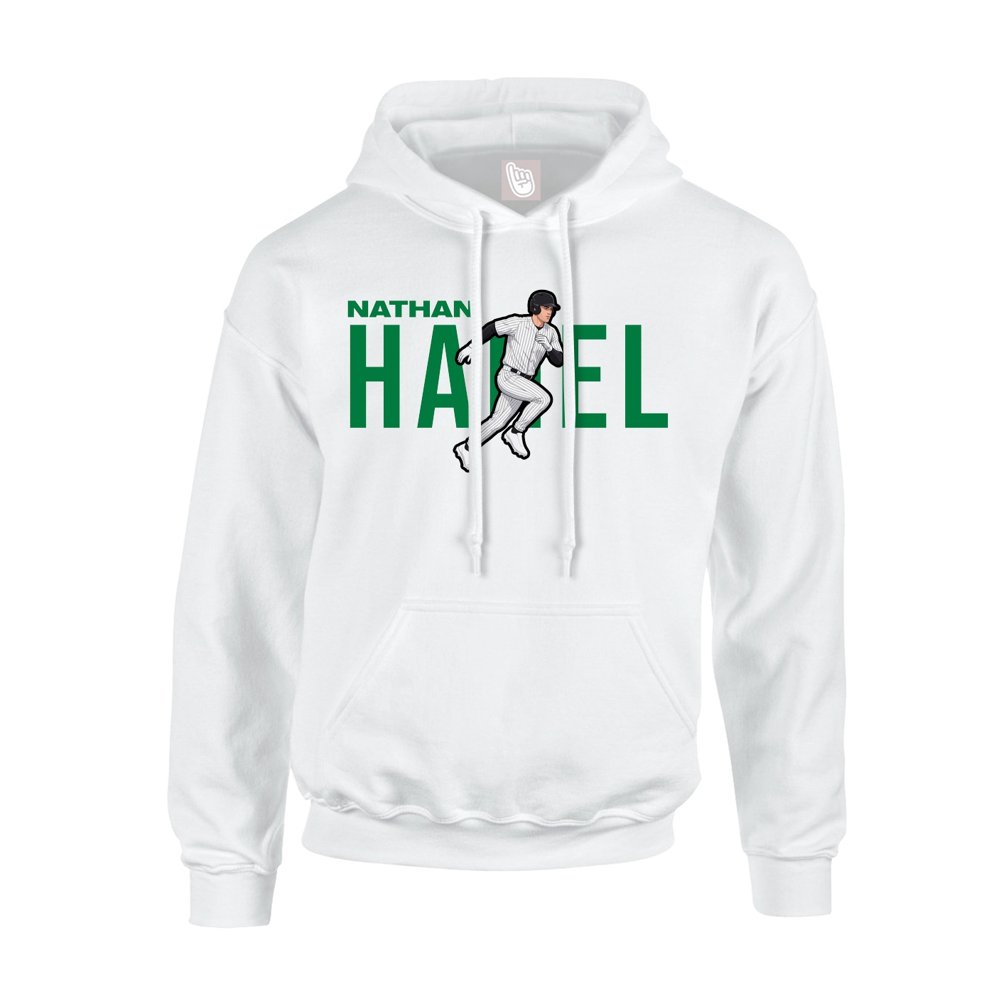 Youth Hoodie — Player Name in White