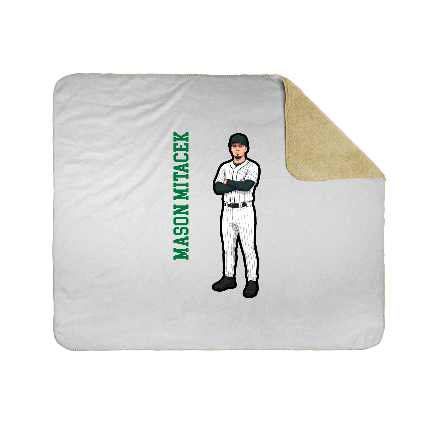 50x60 Sherpa Lined Throw Blanket