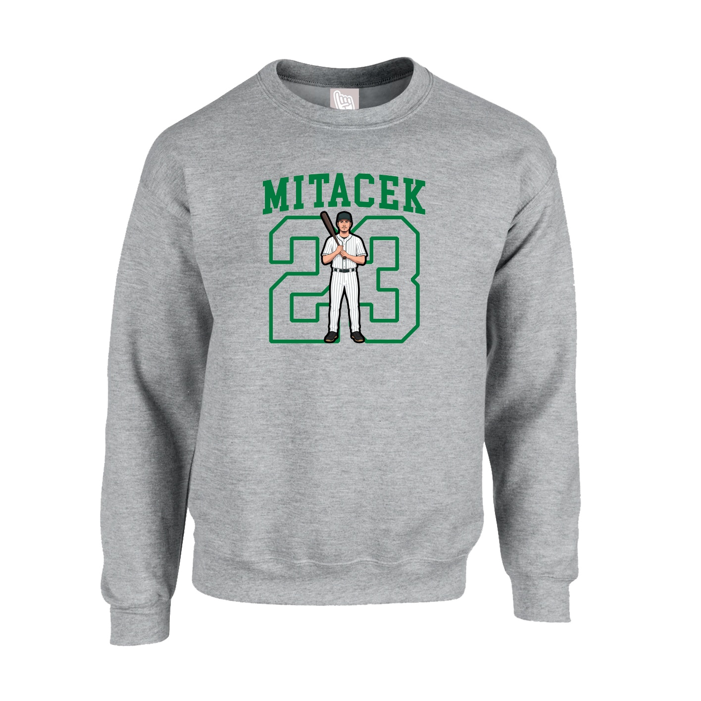 Fleece Crew — Shirsey in Grey