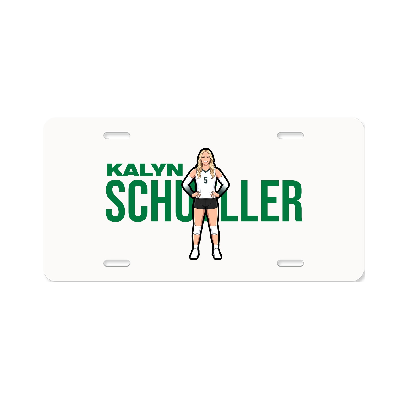 License Plate — Player Name in Classic