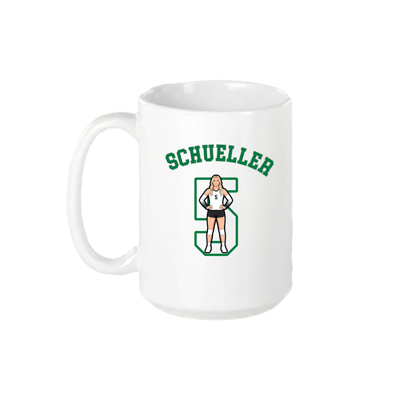15oz Coffee Mug — Shirsey Arch in White