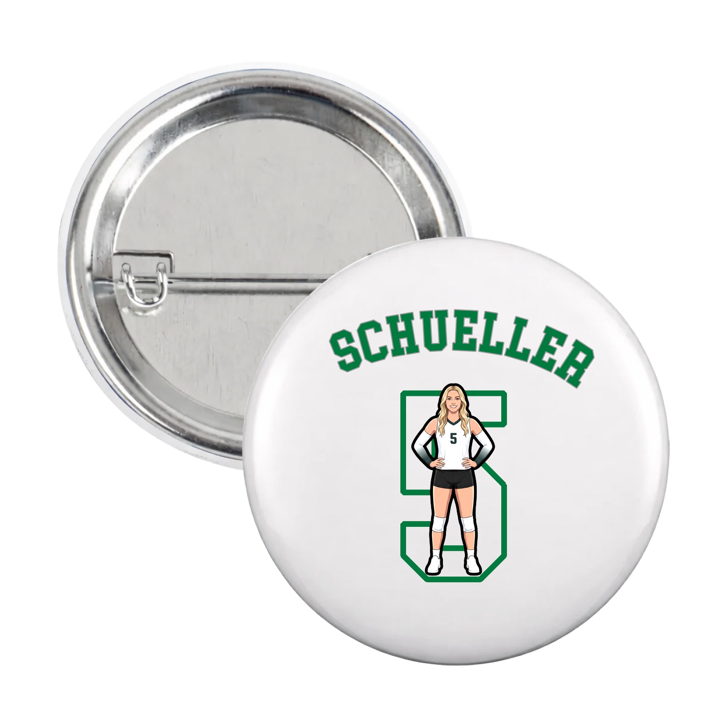 Game Day Button — Shirsey Arch in White