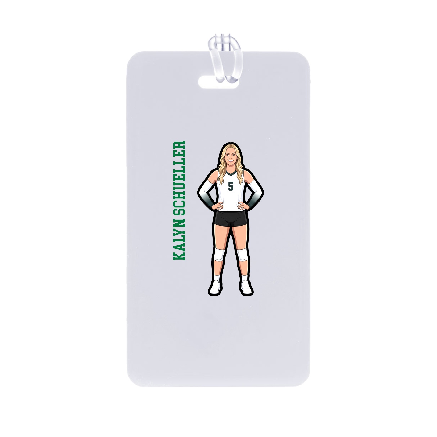 Bag Tag — Name Vertical in Classic
