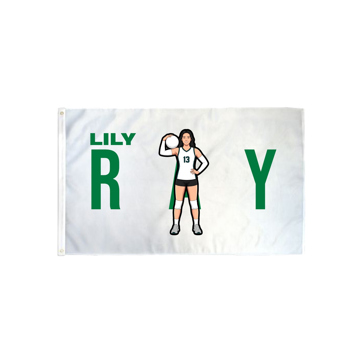3x5 Flag — Player Name in Classic