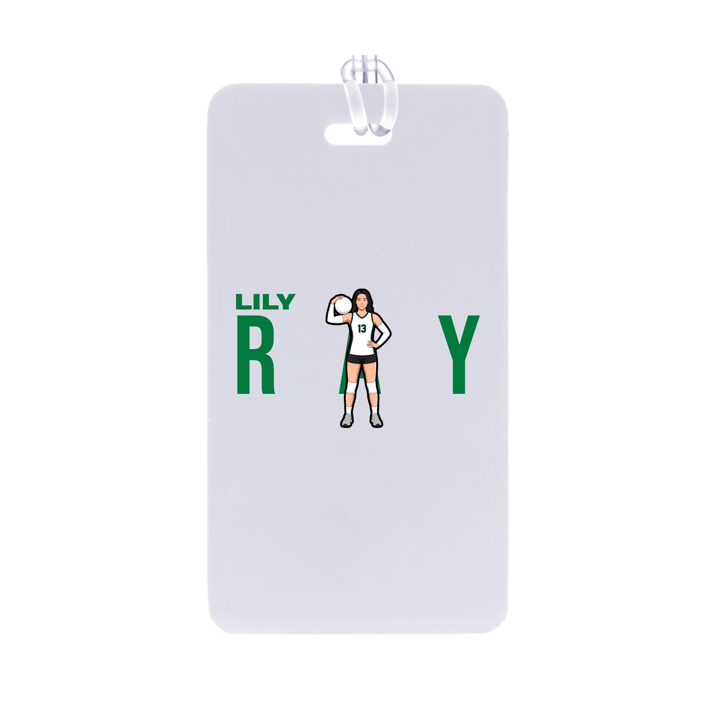 Bag Tag — Player Name in Classic
