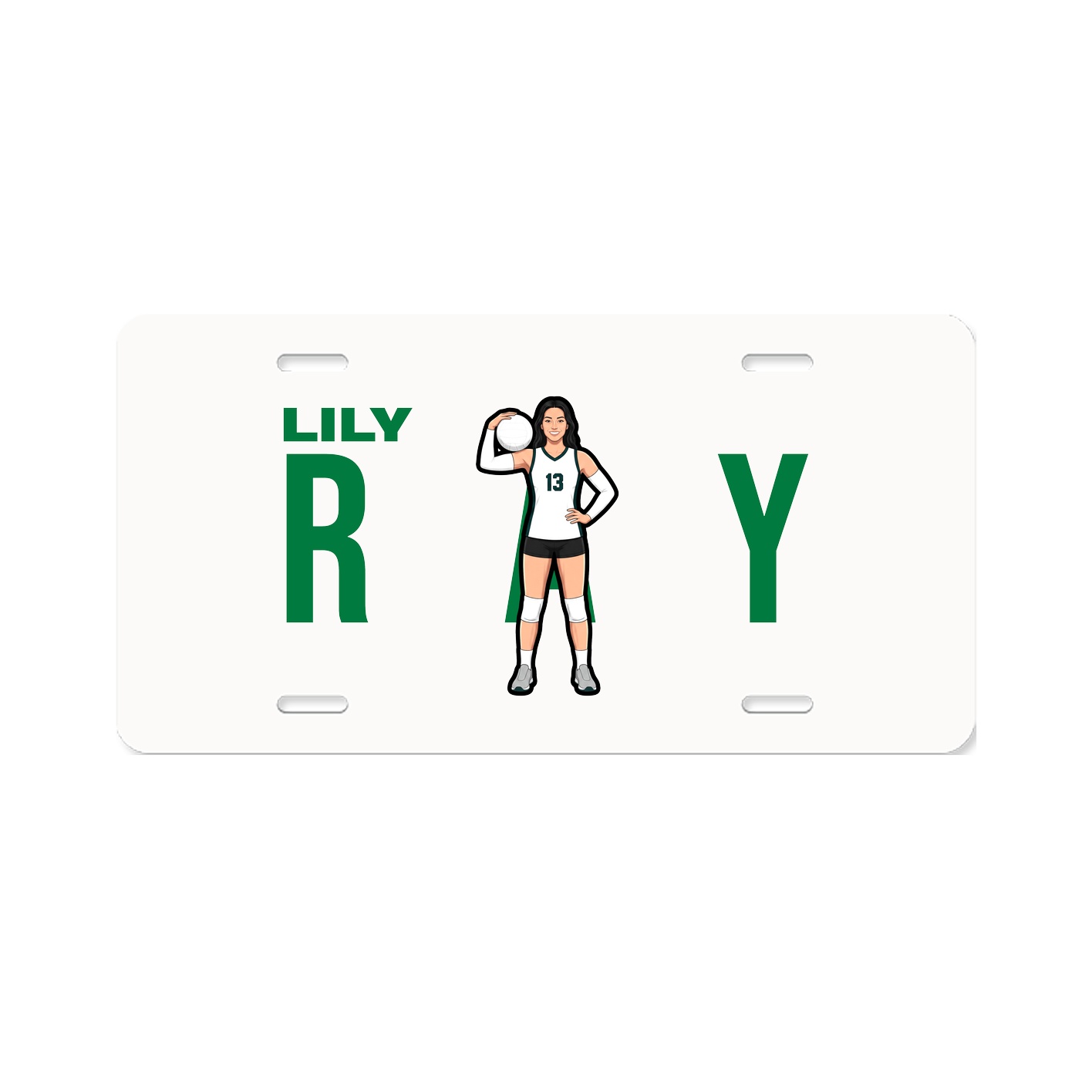 License Plate — Player Name in Classic