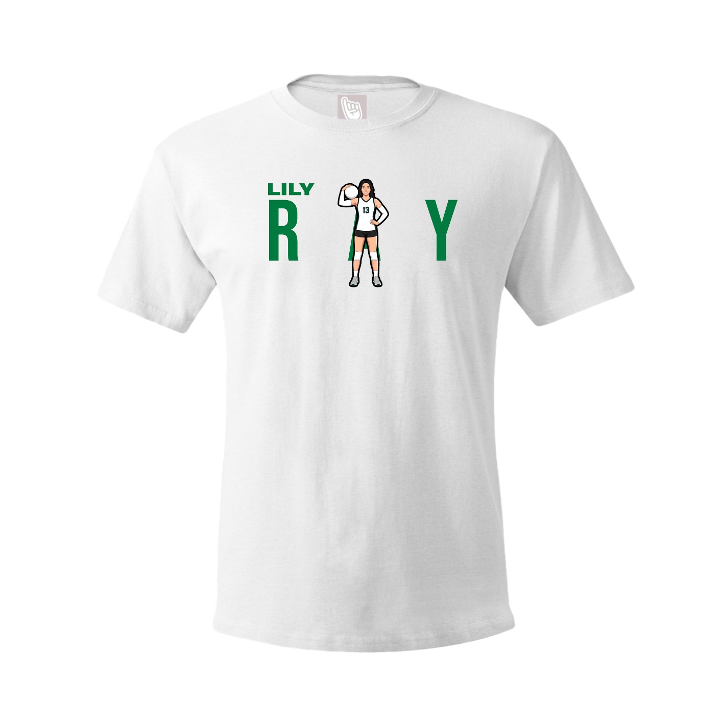 Youth Tee — Player Name in White