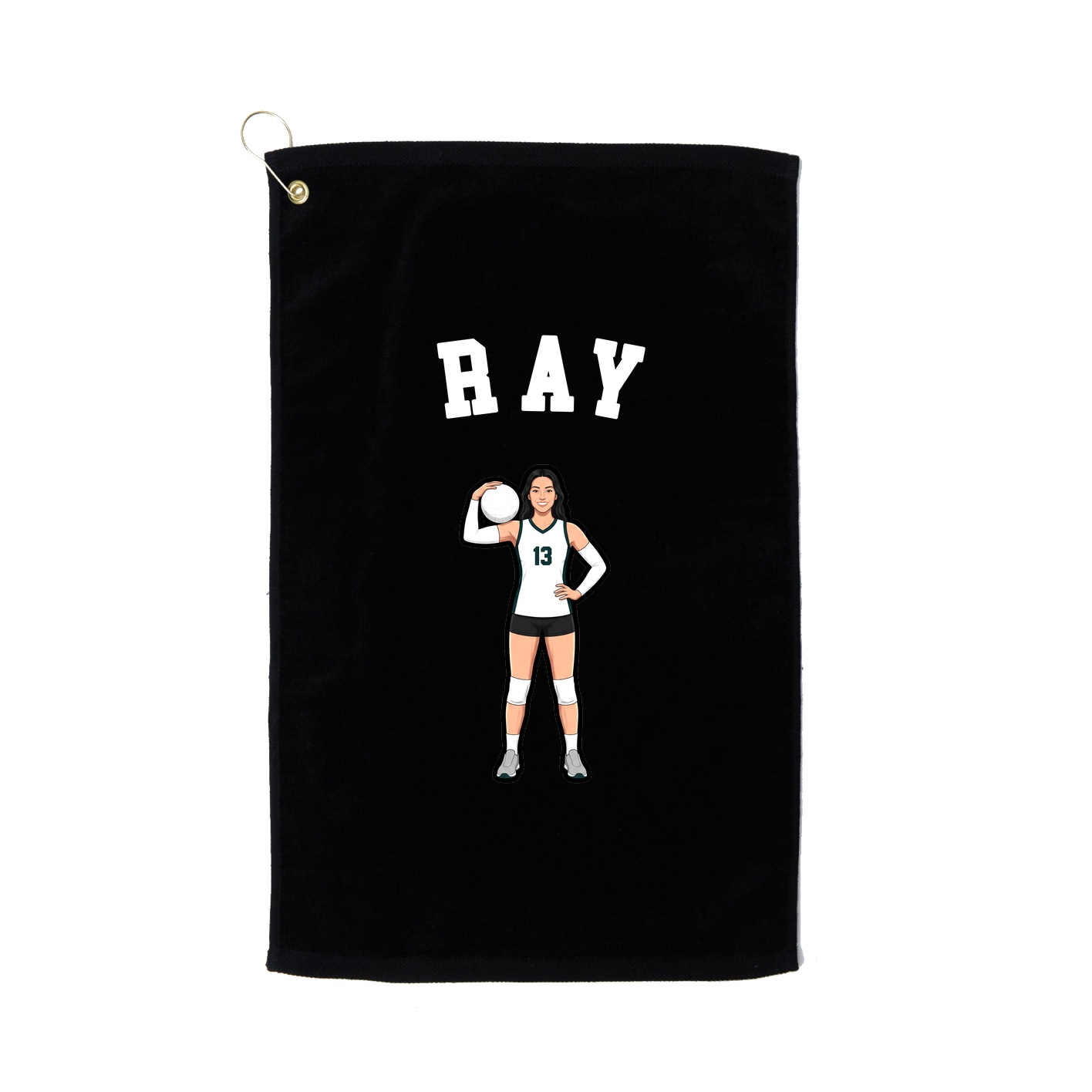 Golf Towel — Shirsey Arch in Black