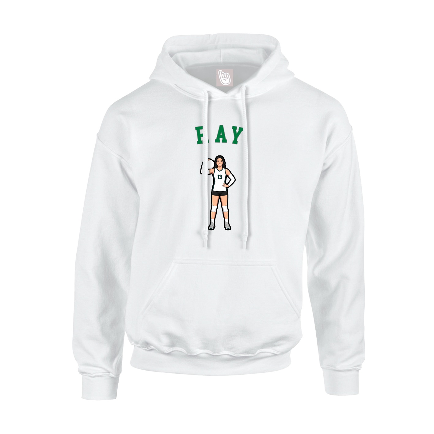Hoodie — Shirsey Arch in White