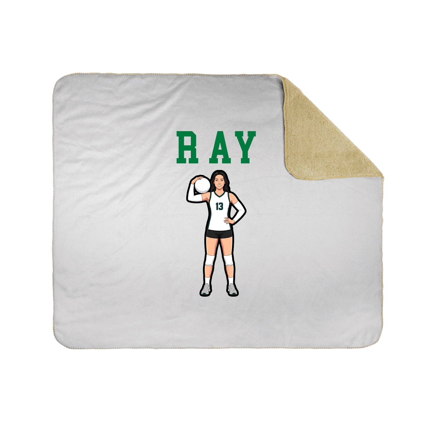 Throw Blanket — Shirsey in White