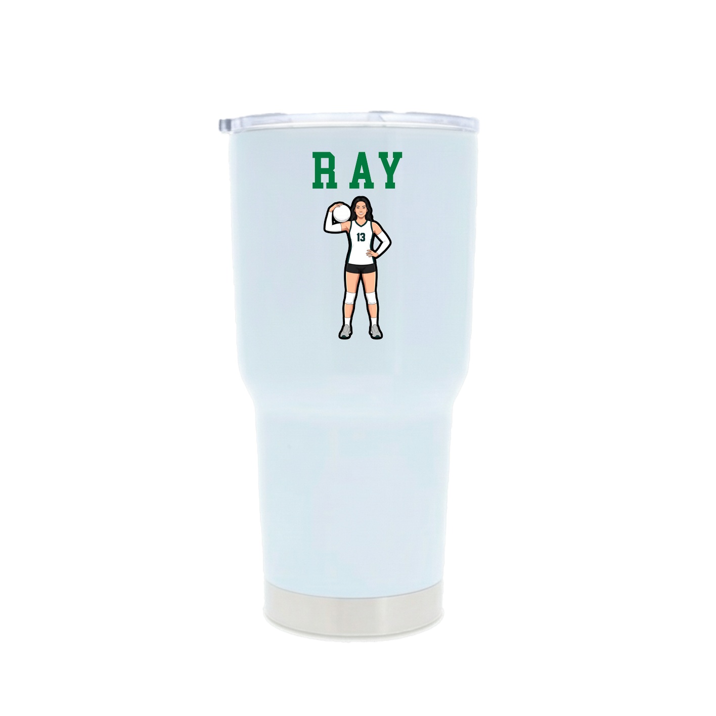 30oz Stainless Steel Tumbler — Shirsey in White