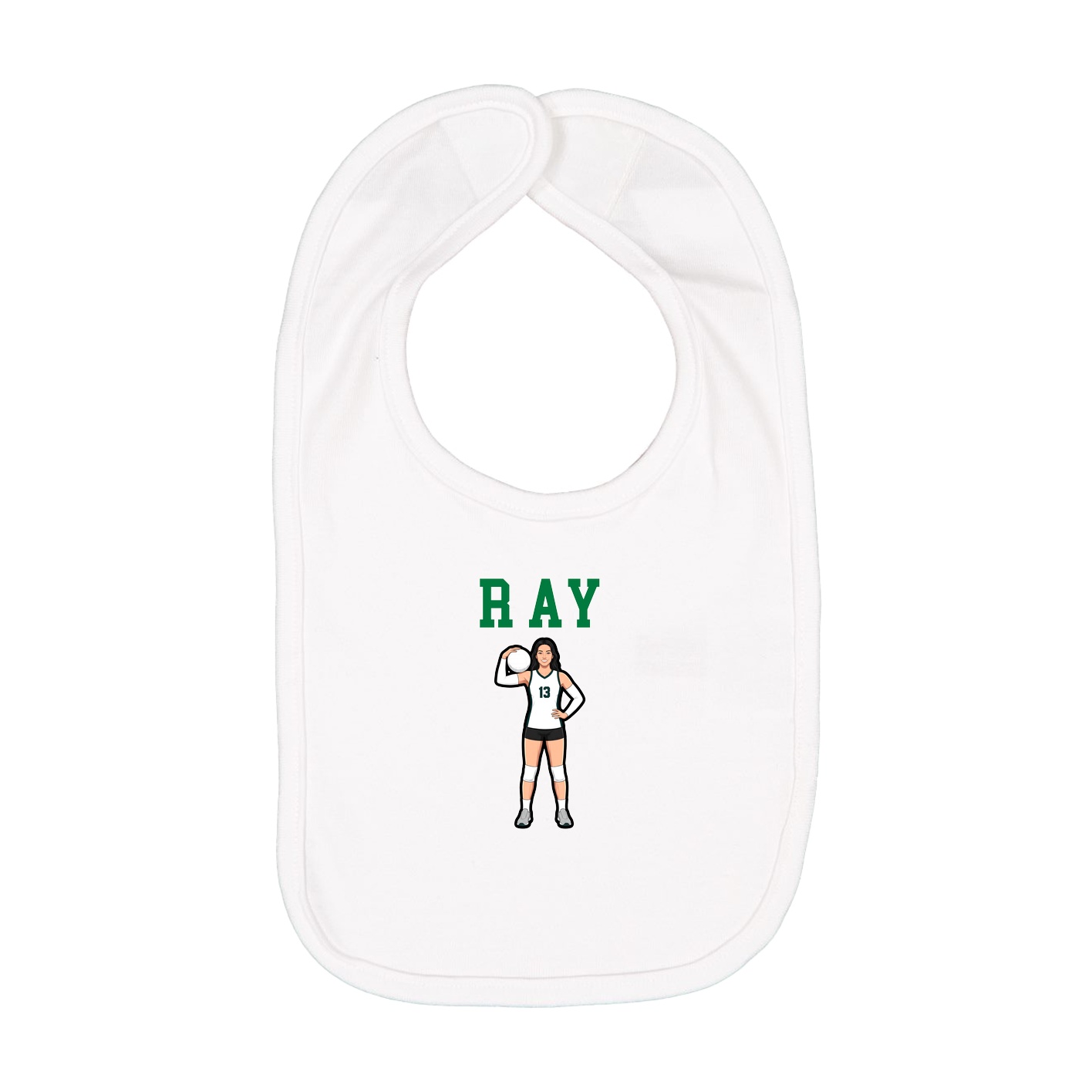 Infant Bib — Shirsey in White