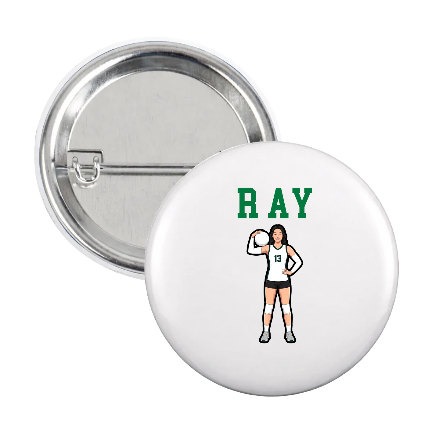 Game Day Button — Shirsey in White