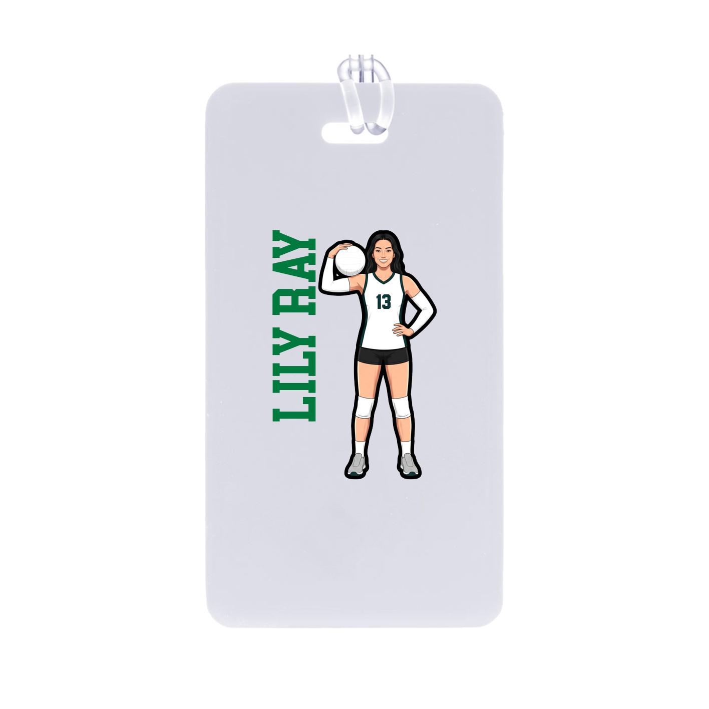 Bag Tag — Name Vertical in Classic