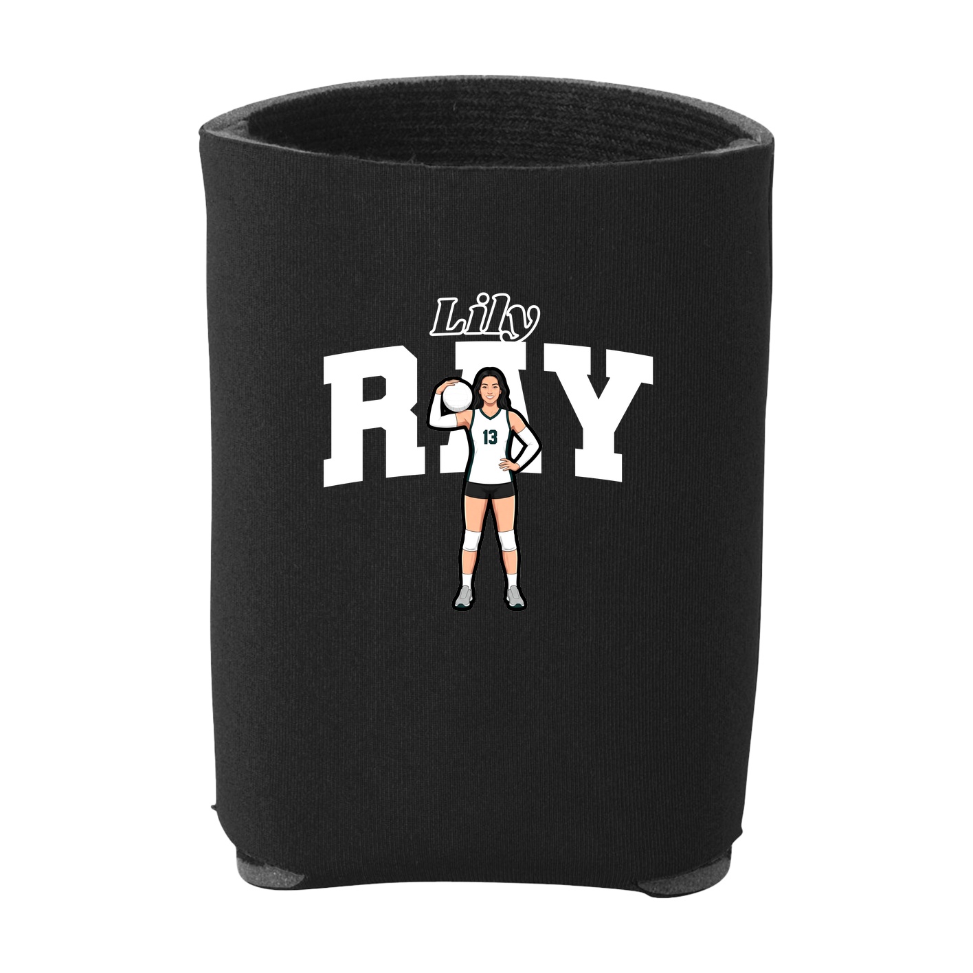 Can Holder — Name Arch in Black
