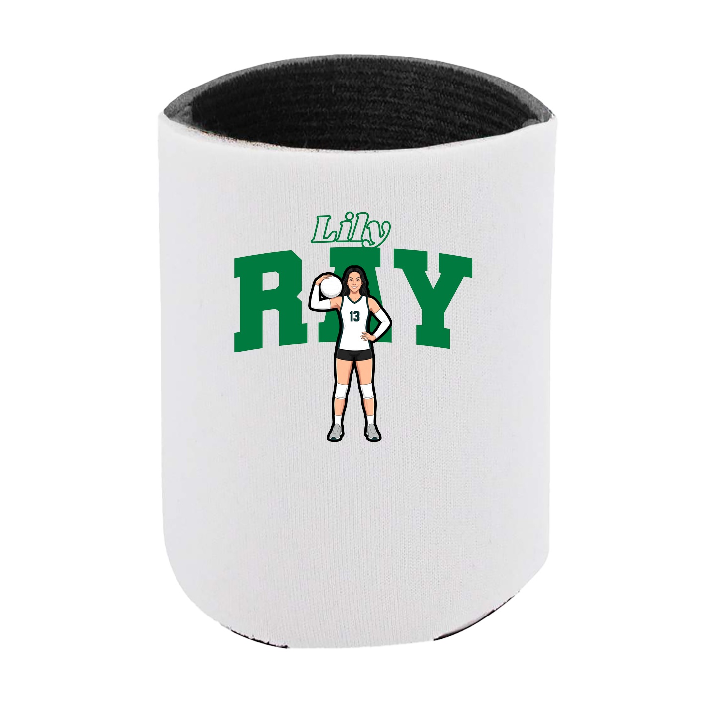 Can Holder — Name Arch in White