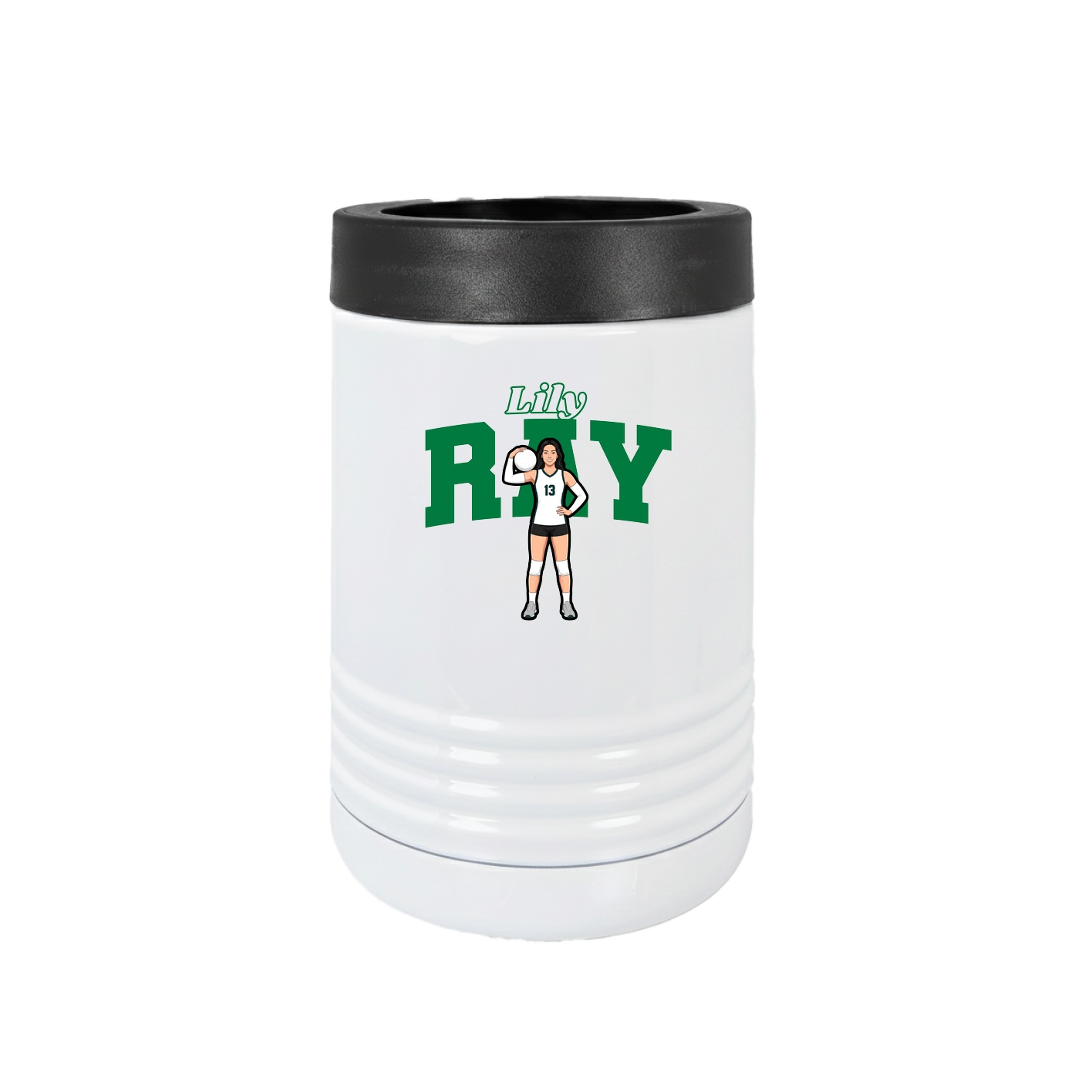 Beverage Holder — Name Arch in White