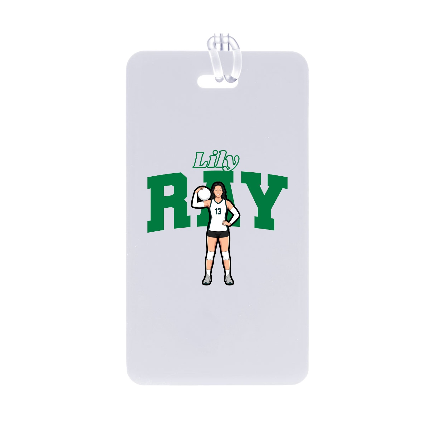 Bag Tag — Name Arch in Classic