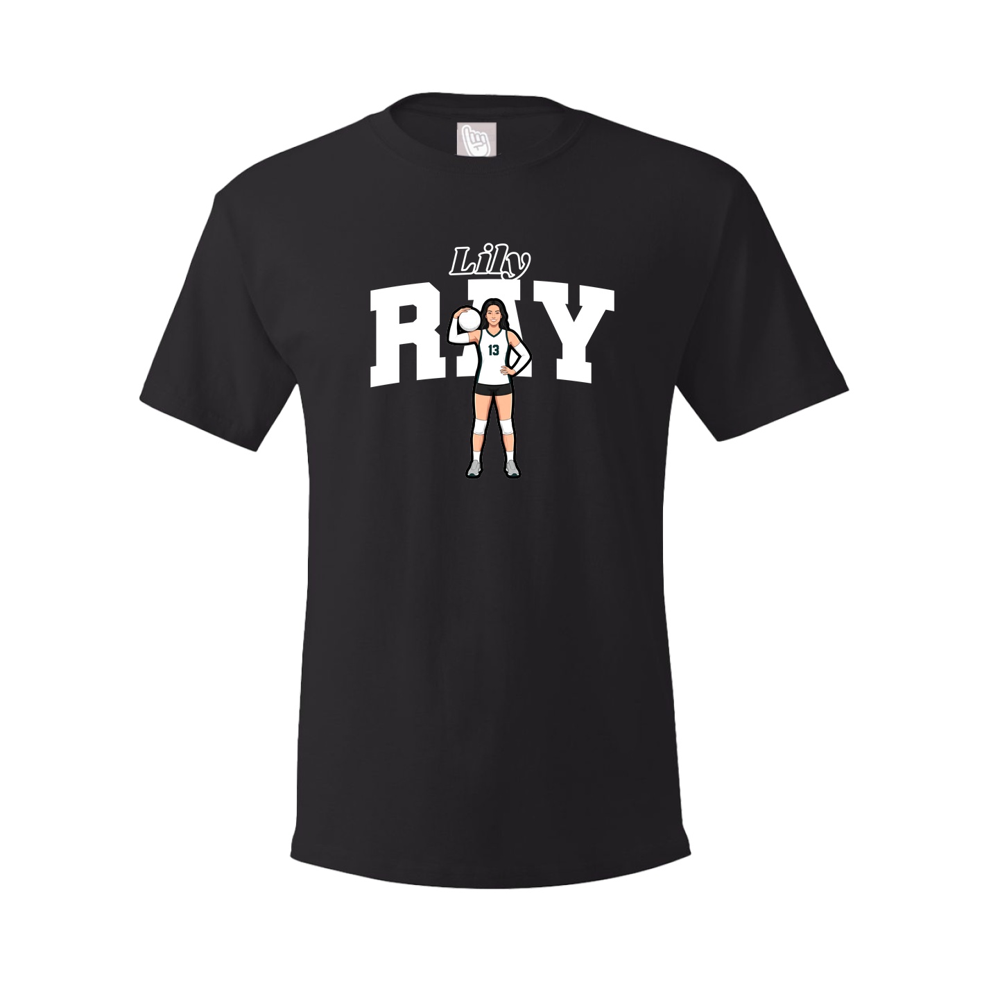 Youth Tee — Name Arch in Black