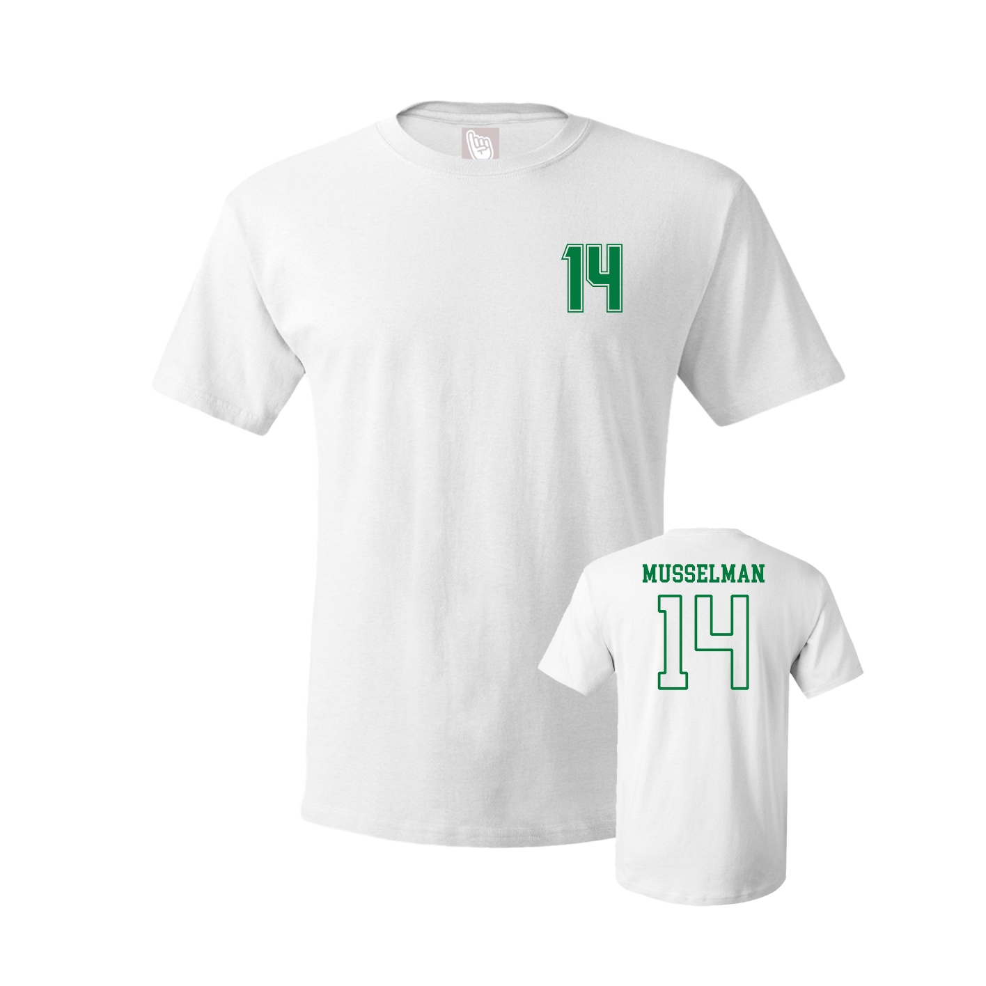 Youth Tee — Chest Back in White