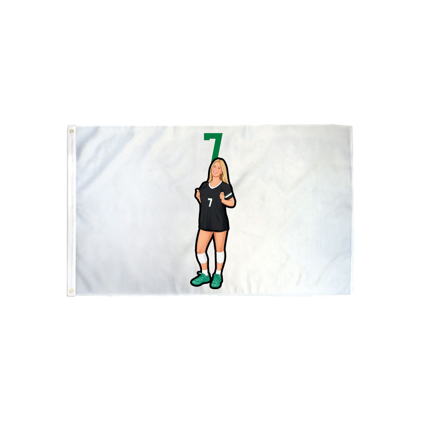 3x5 Flag — Number Top in Classic