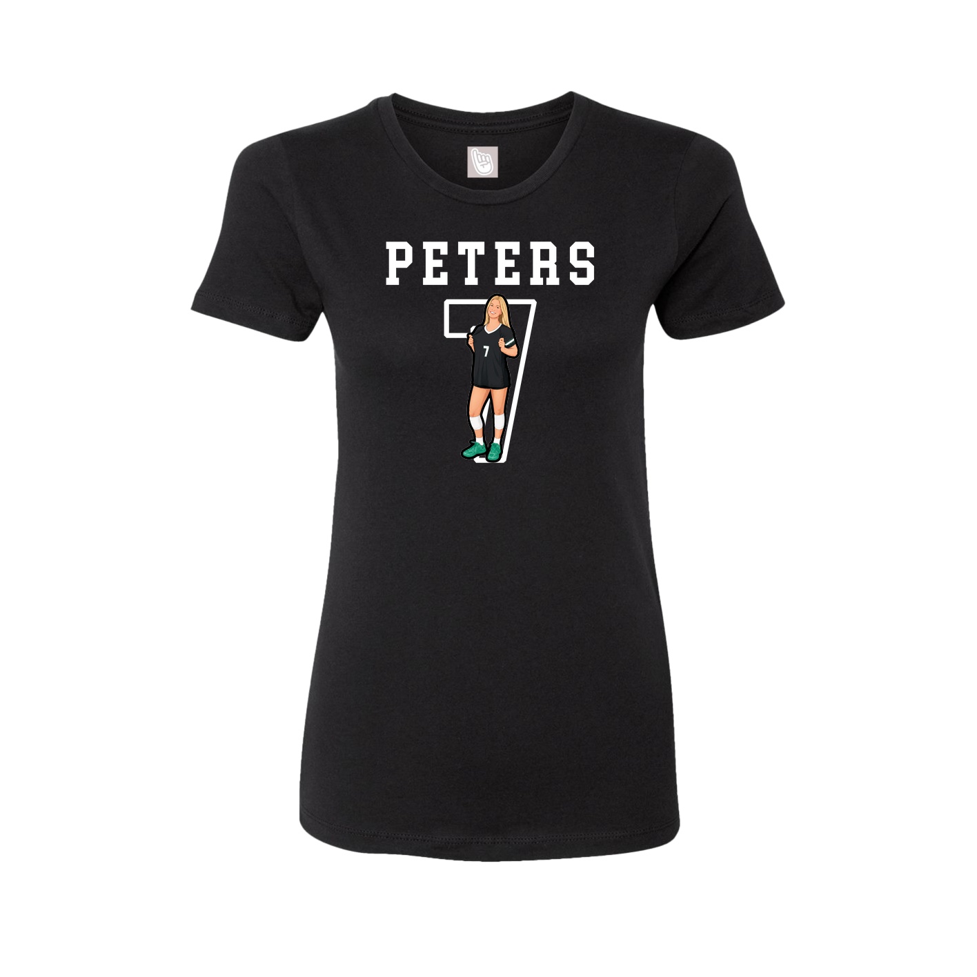 Fitted Women's Tee — Shirsey in Black