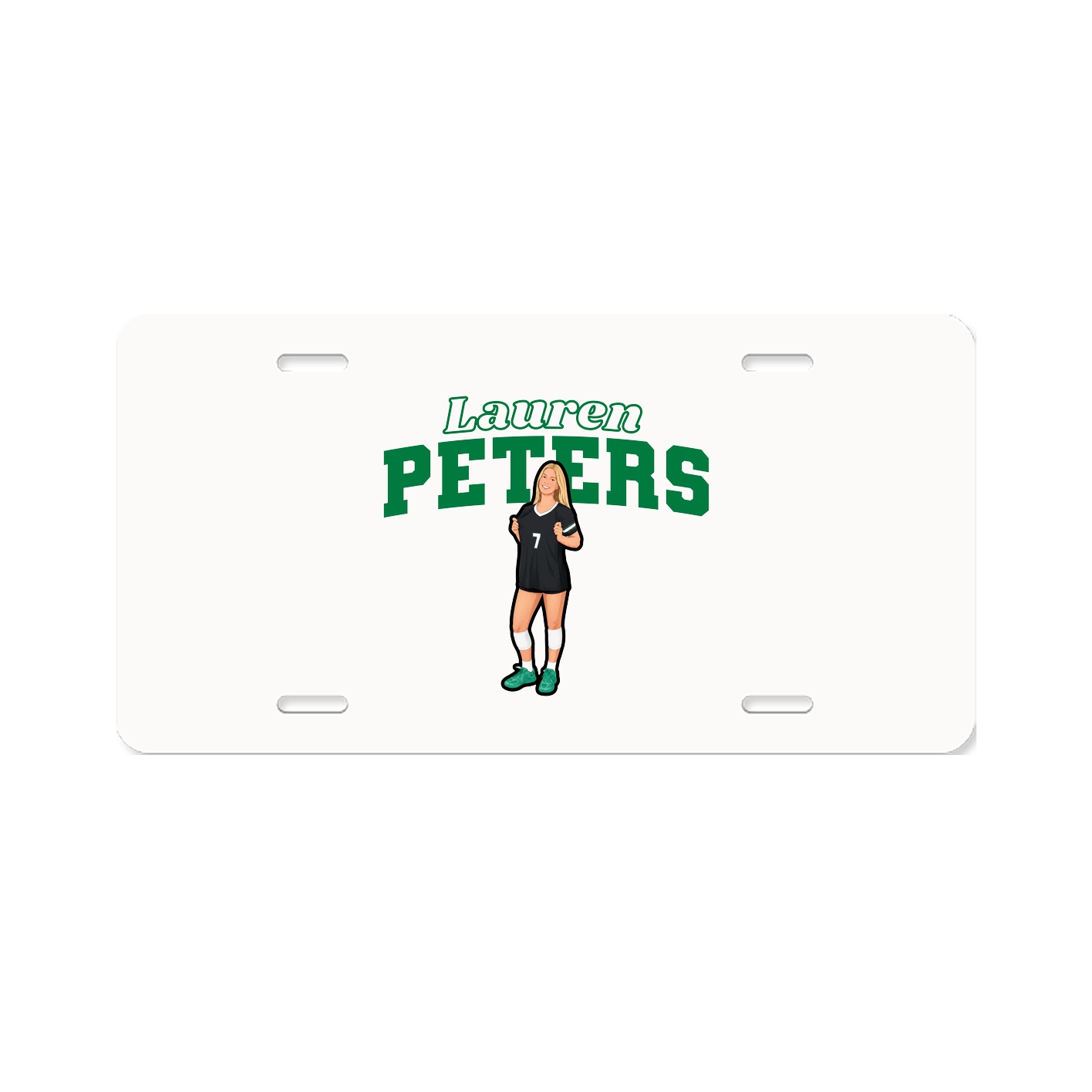 License Plate — Name Arch in Classic