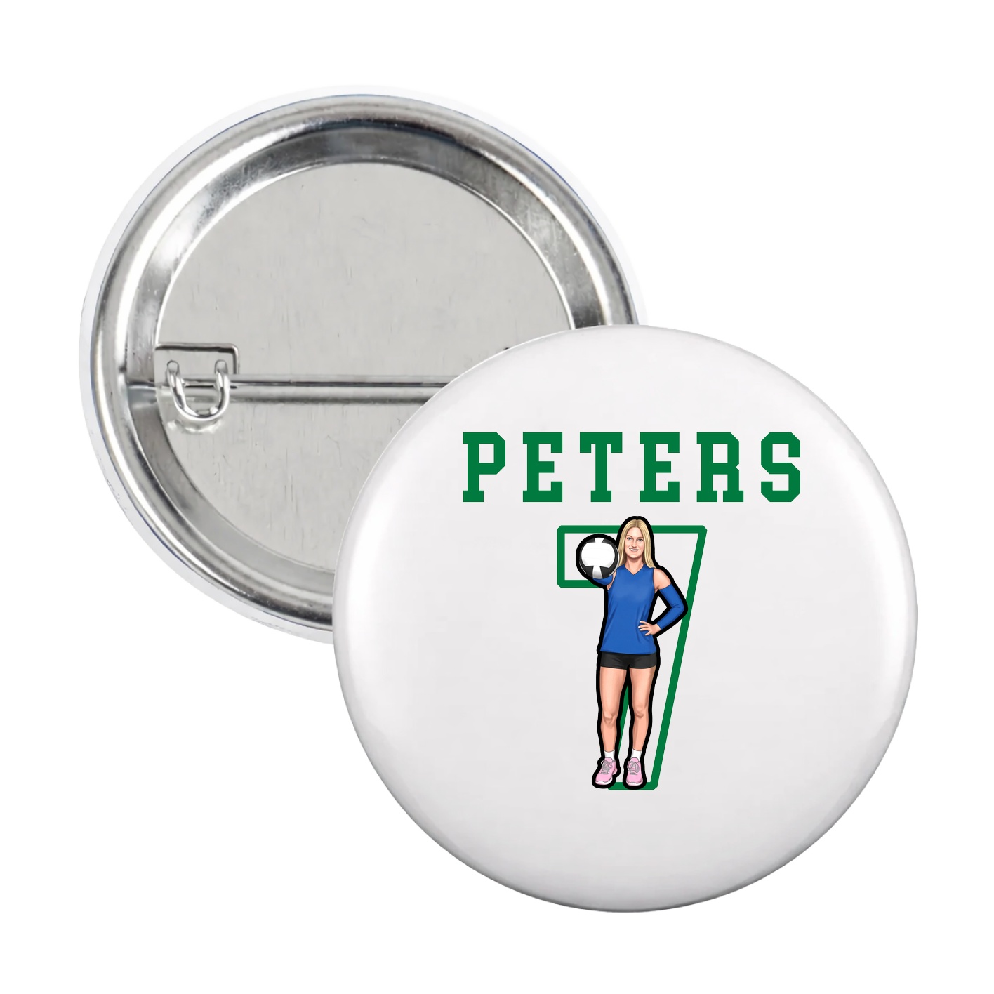 Game Day Button — Shirsey in White