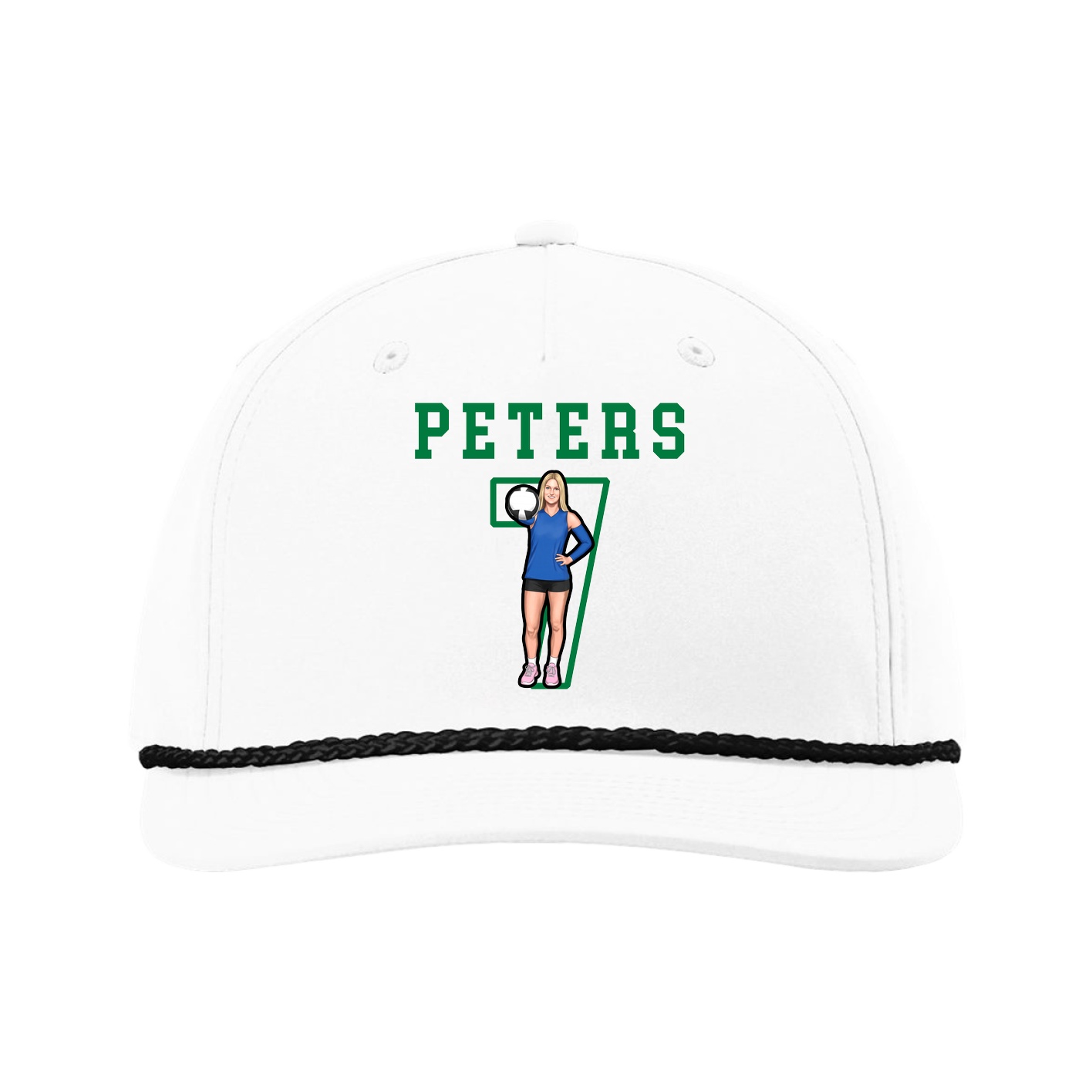 Five-Panel Classic Rope Cap — Shirsey in White
