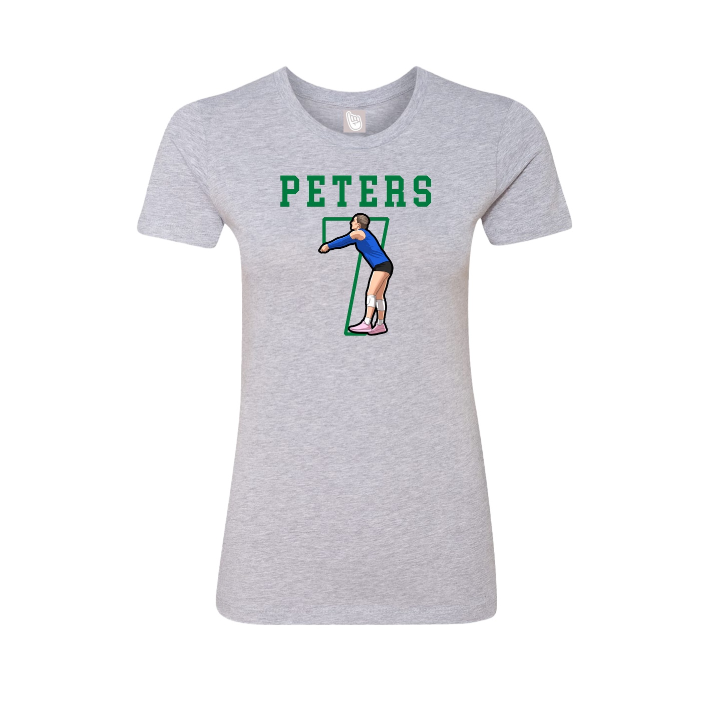 Fitted Women's Tee — Shirsey in Grey