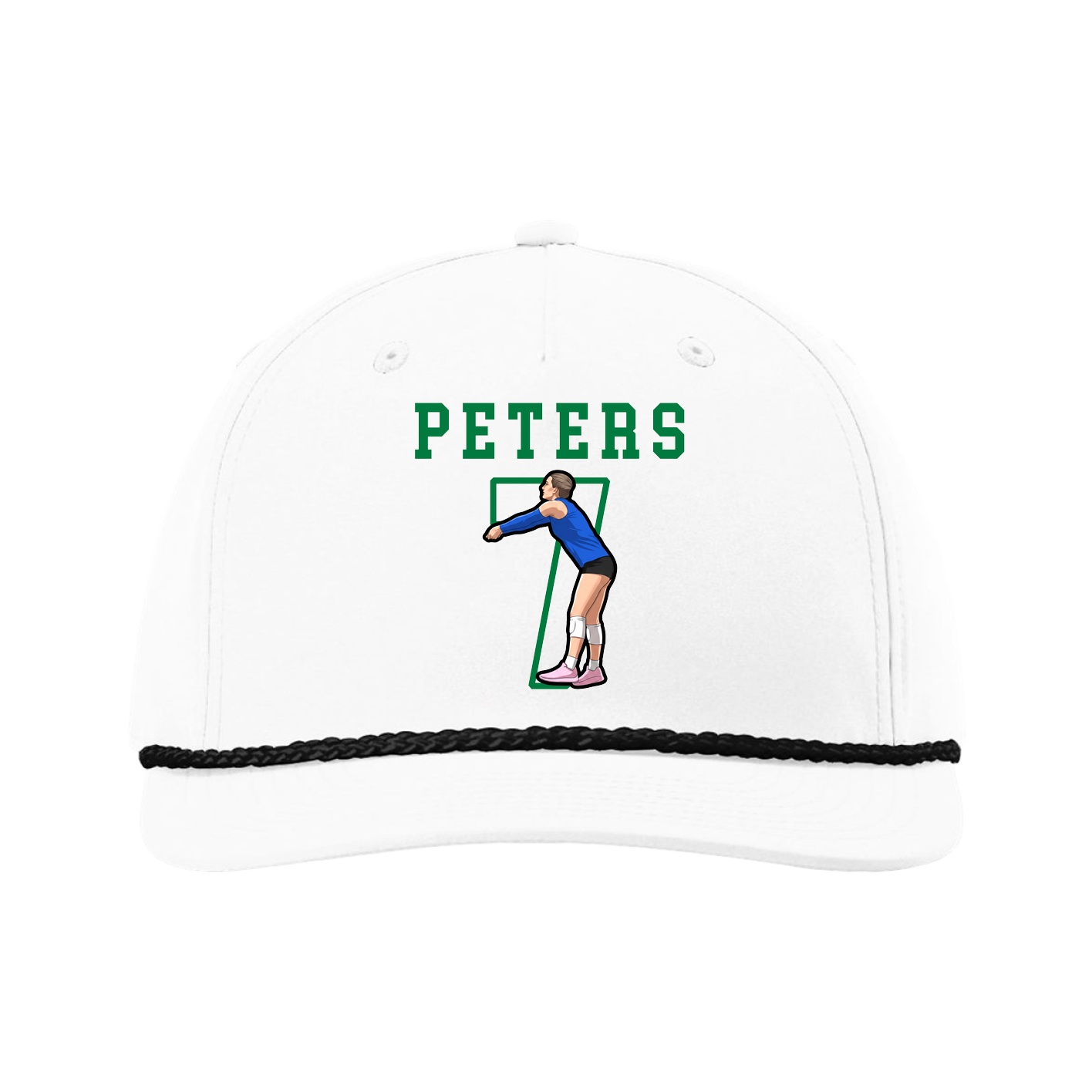 Five-Panel Classic Rope Cap — Shirsey in White
