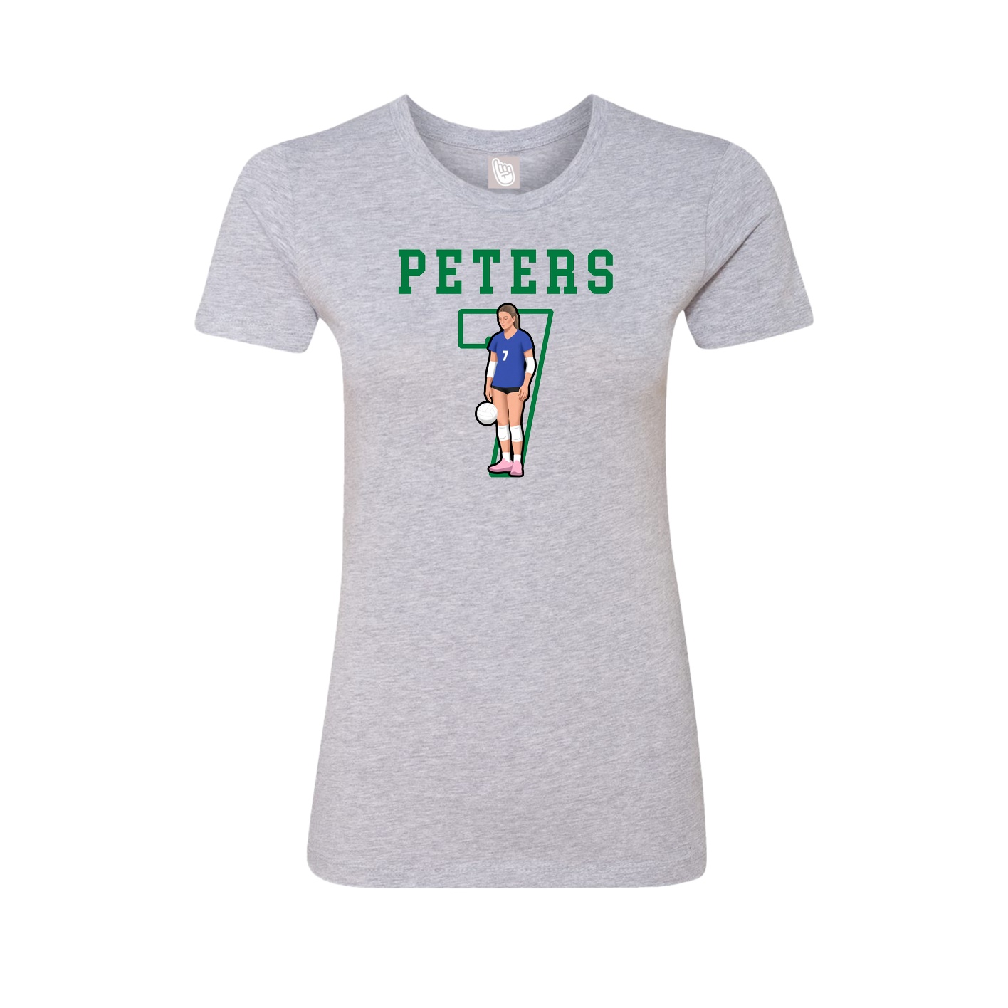 Fitted Women's Tee — Shirsey in Grey