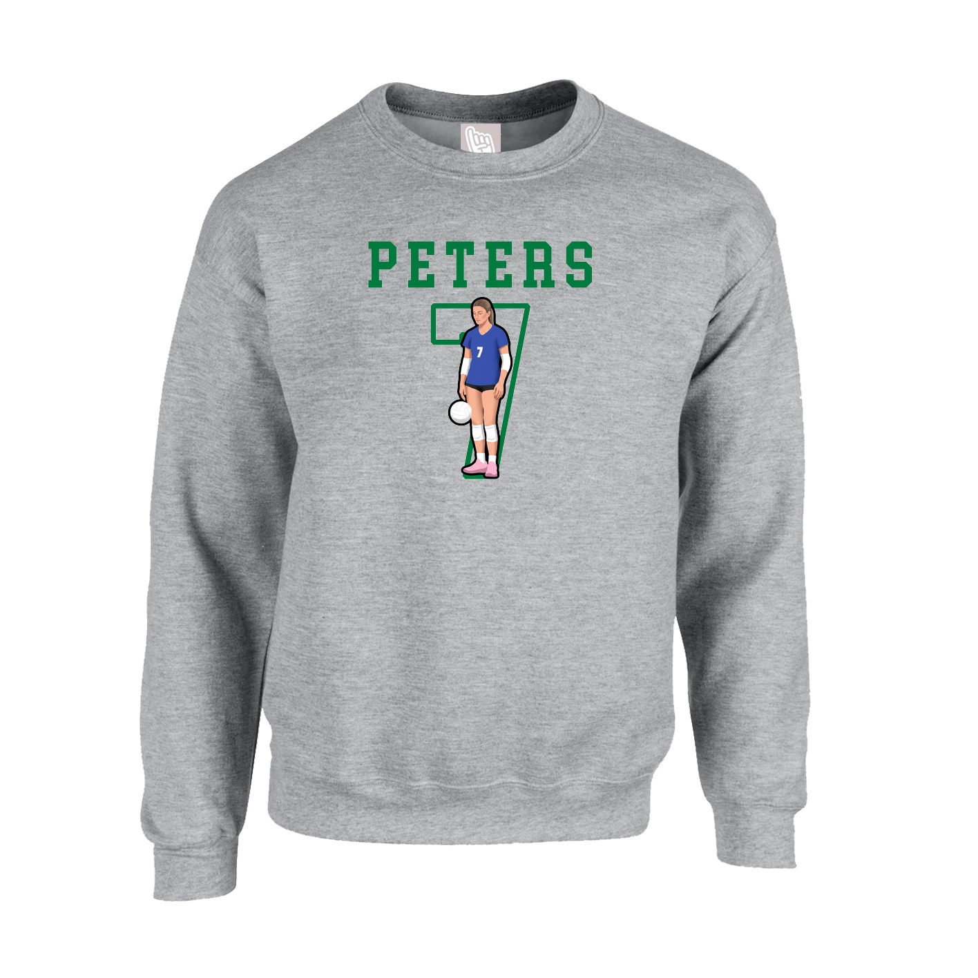 Fleece Crew — Shirsey in Grey