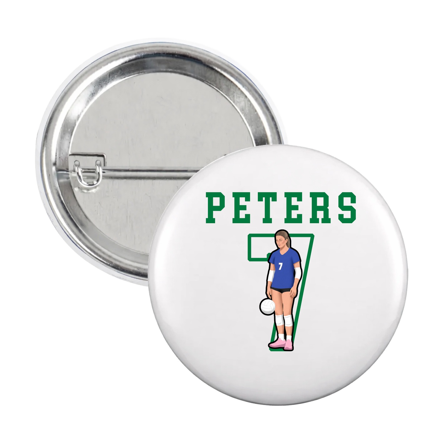 Game Day Button — Shirsey in White