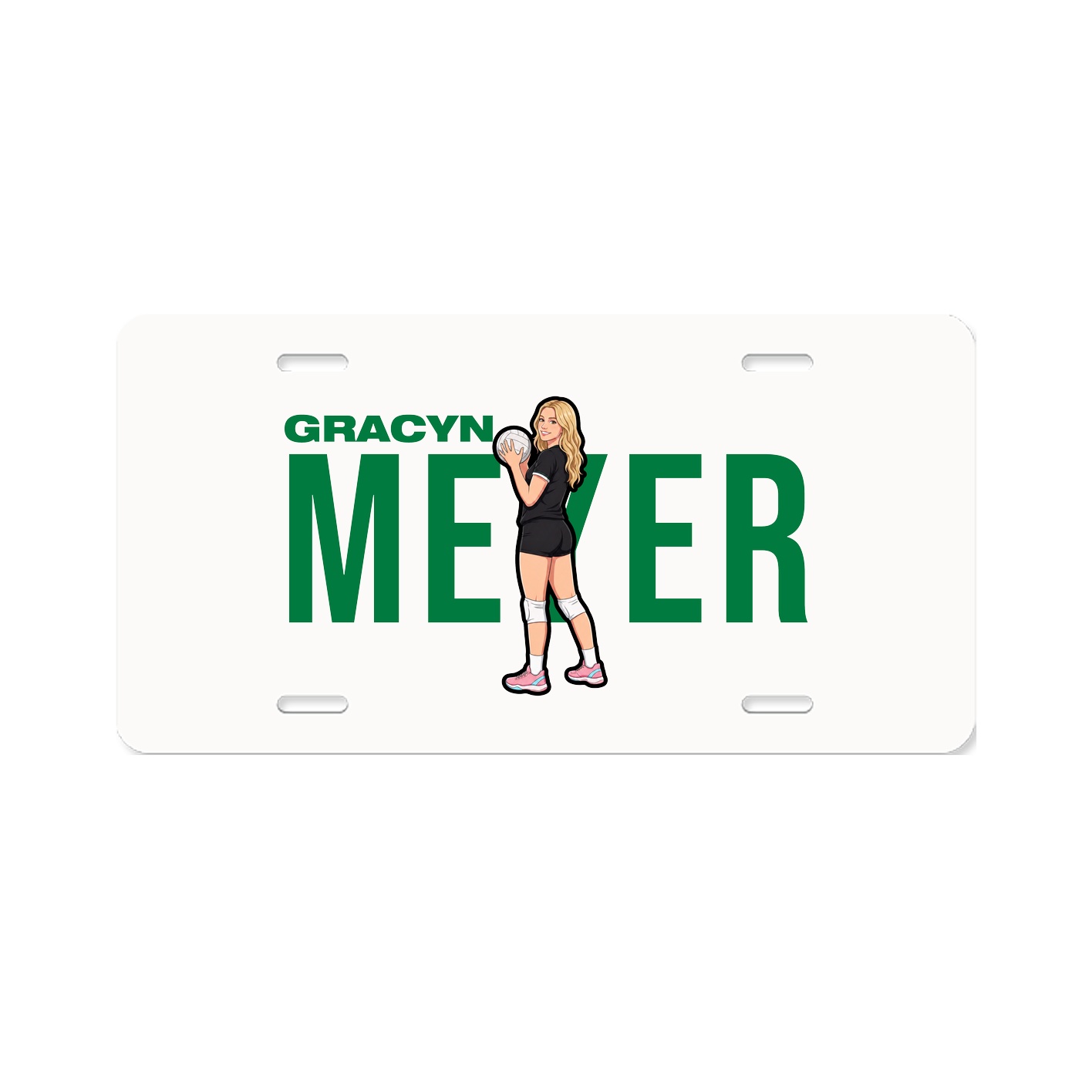 License Plate — Player Name in Classic