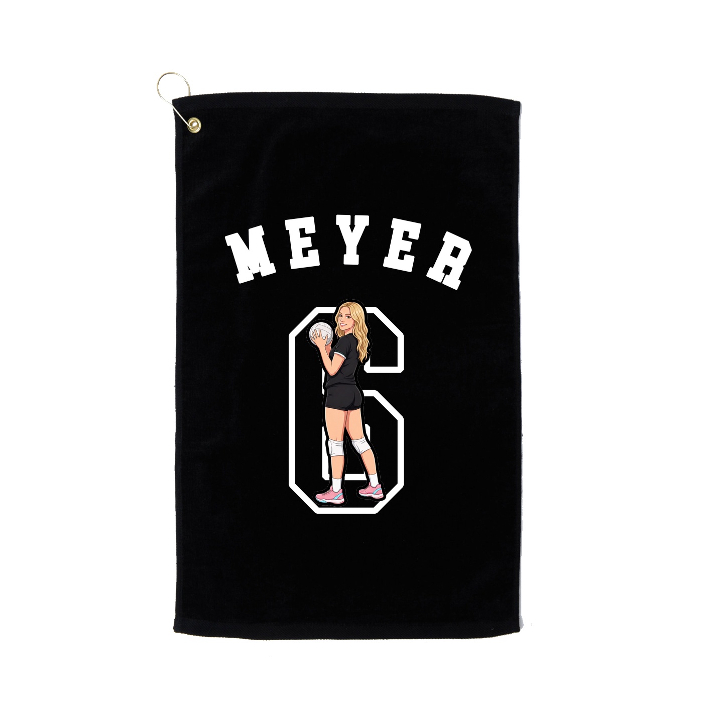 Golf Towel — Shirsey Arch in Black