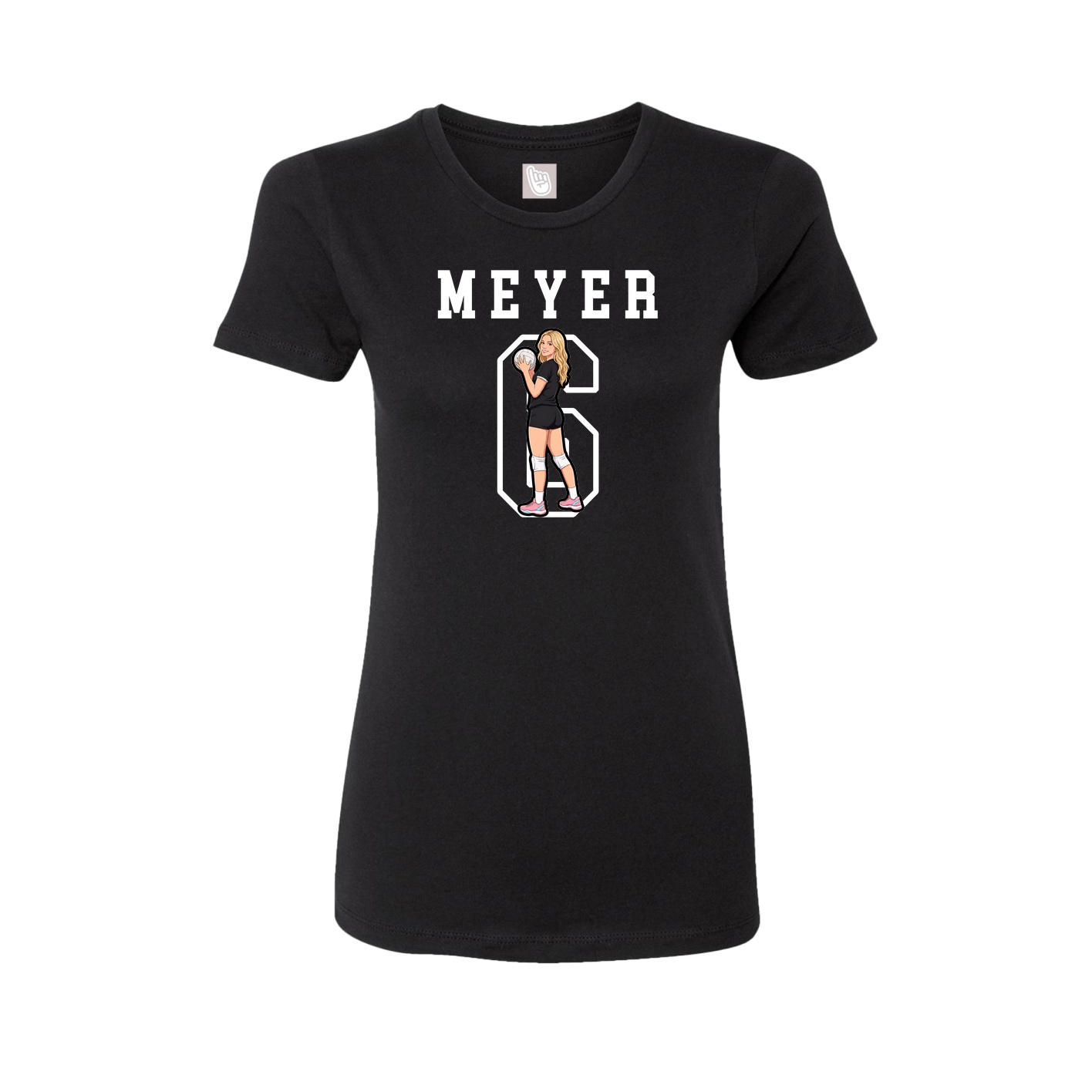 Fitted Women's Tee — Shirsey in Black