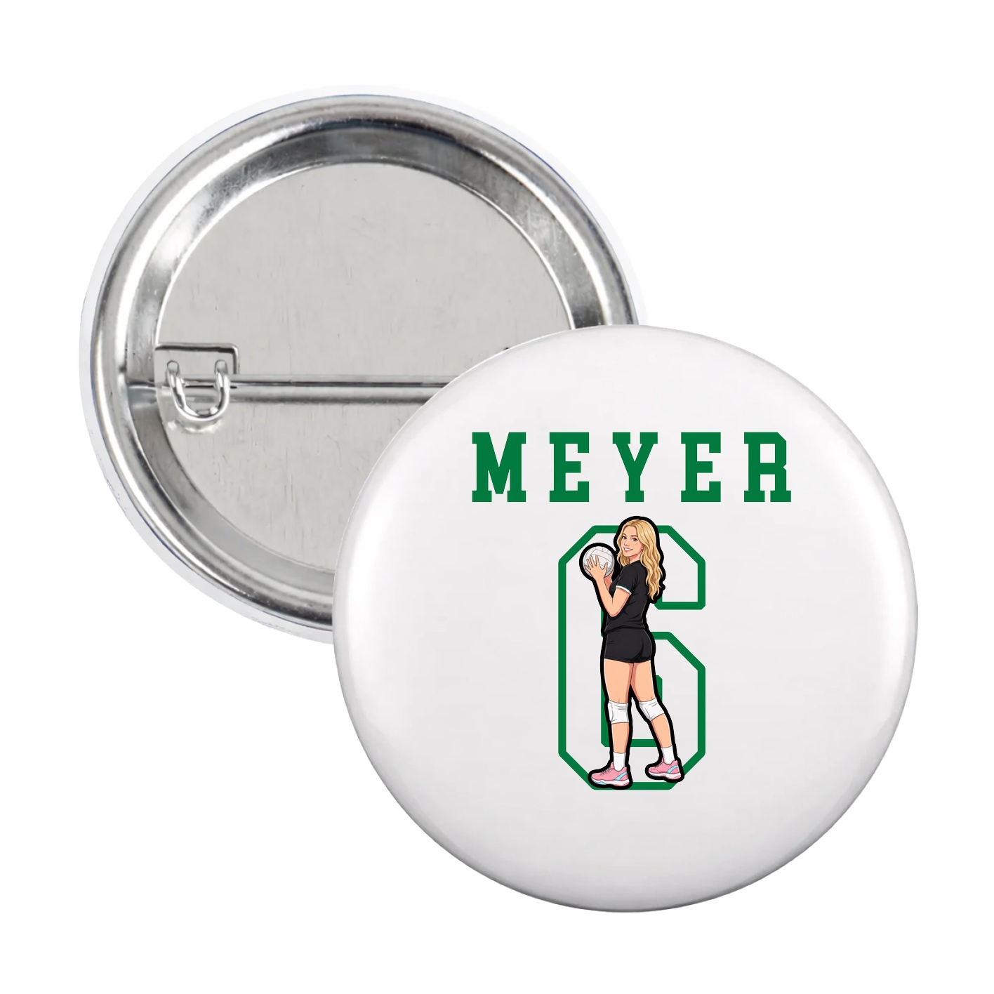 Game Day Button — Shirsey in White