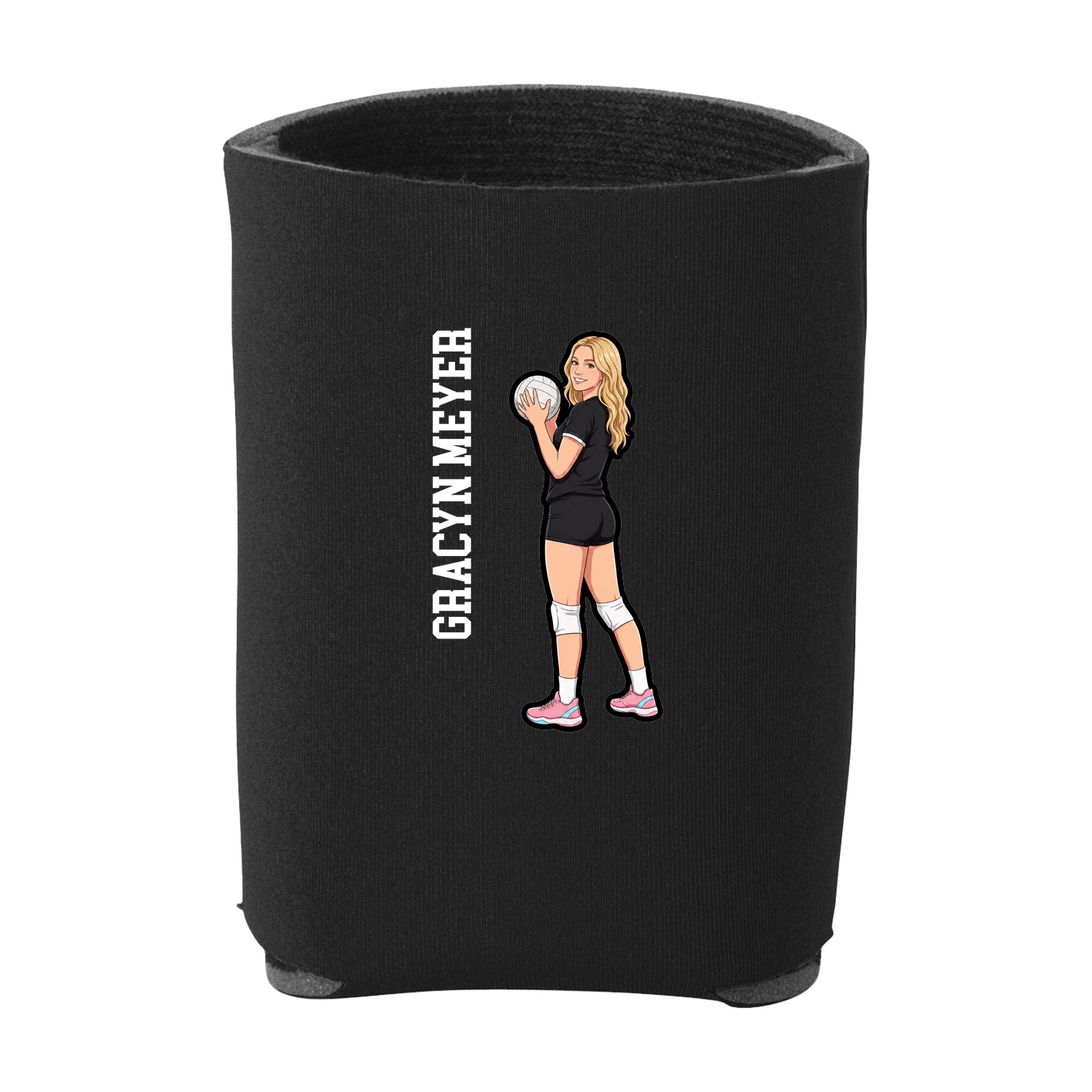 Can Holder — Name Vertical in Black