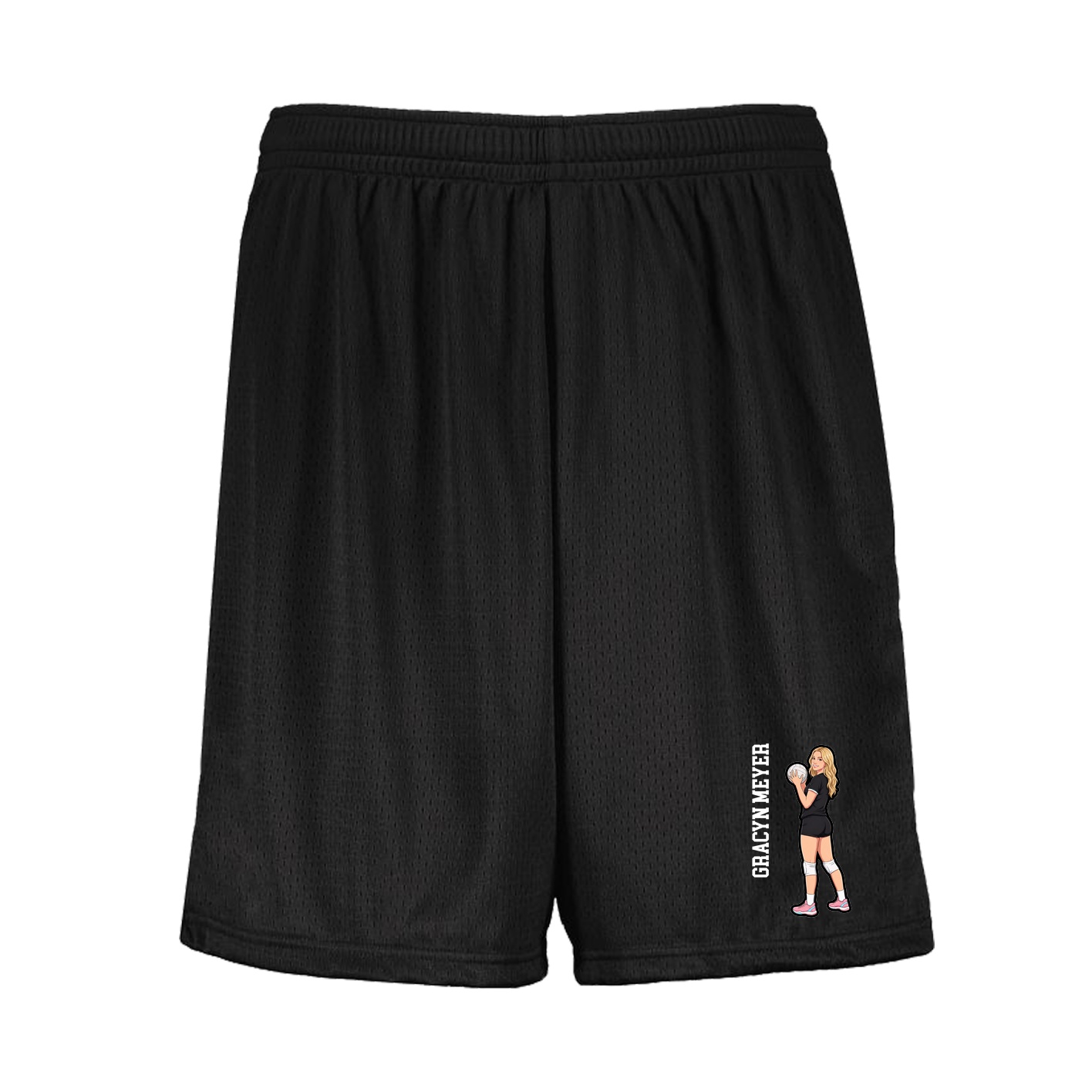 Shorts — Name Vertical in Black