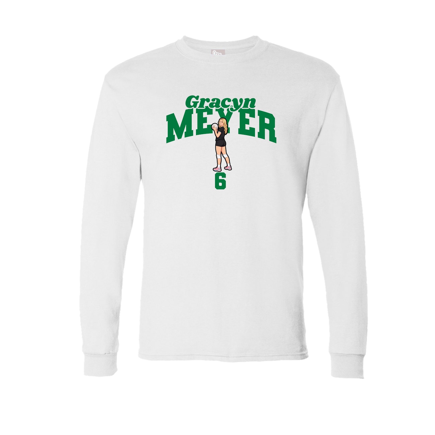 Long Sleeve Tee — Signature Arch in White