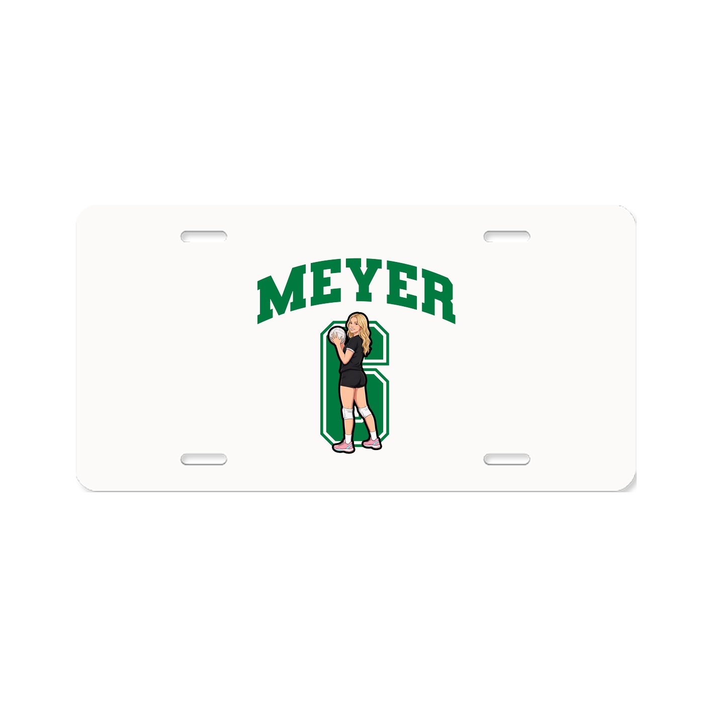 License Plate — Number in Classic